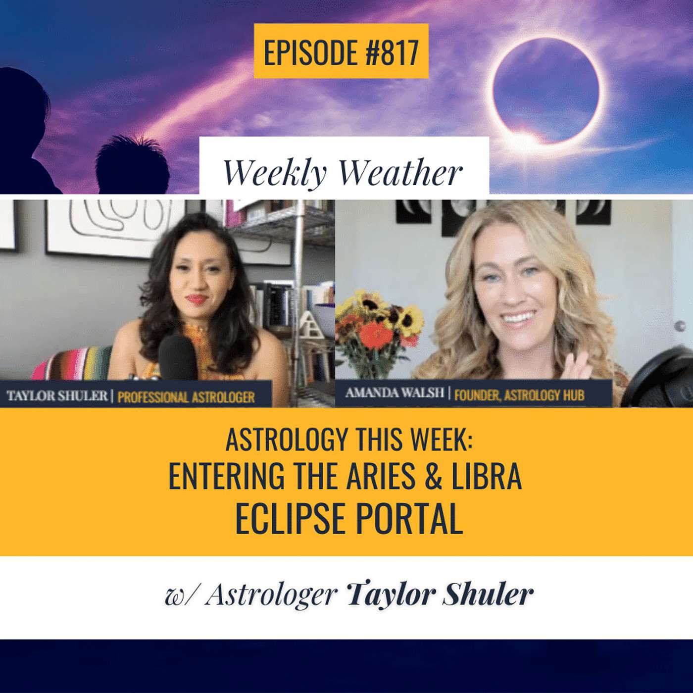 cover of episode [WEEKLY ASTROLOGICAL WEATHER] Astrology This Week: Entering the Aries & Libra Eclipse Portal