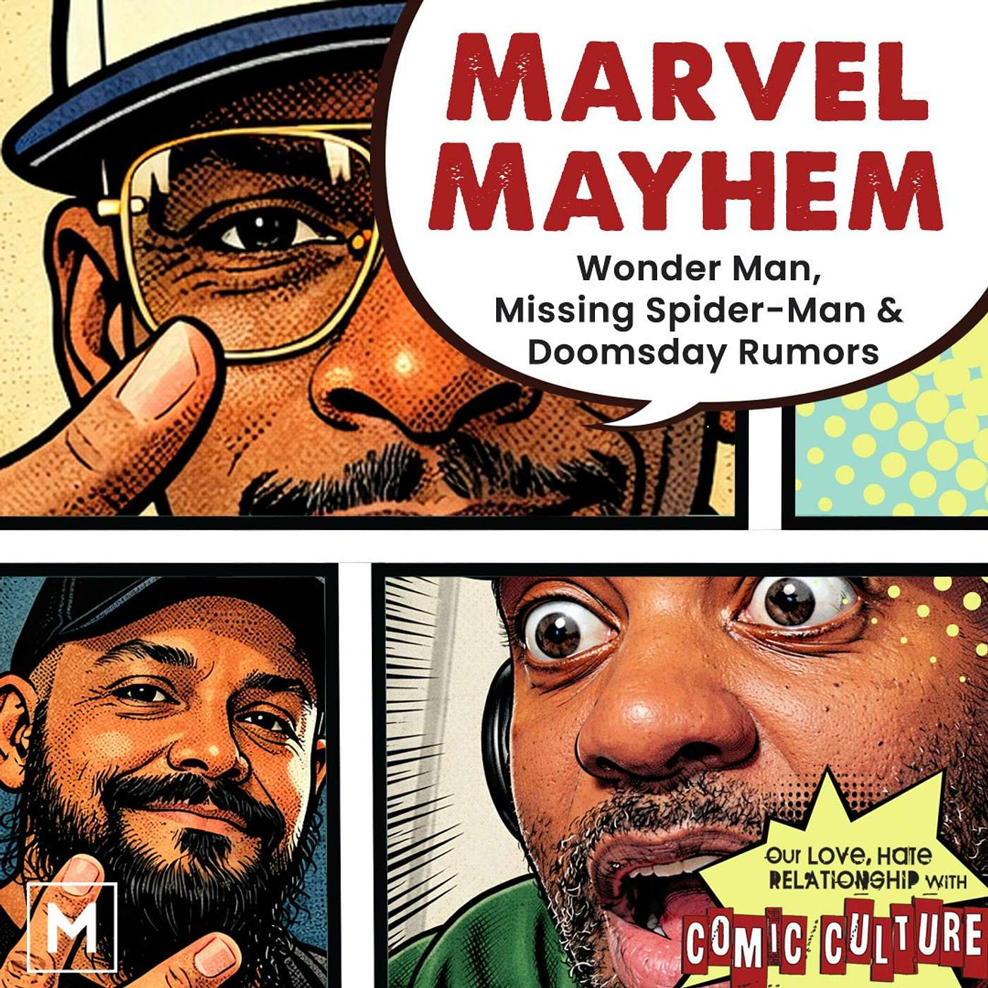Marvel  Mayhem: Wonder Man,  Missing Spider-Man &  Doomsday Rumors episode artwork