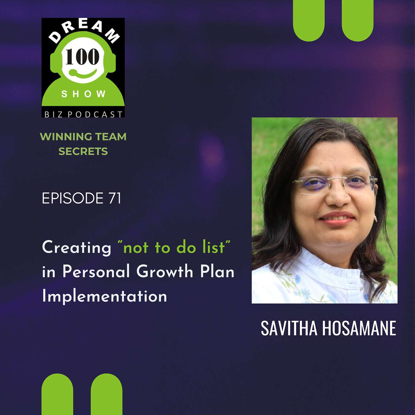 71st Episode : Creating “not to do list” in Personal Growth Plan Implementation 71st Episode : Creating “not to do list” in Personal Growth Plan Implementation