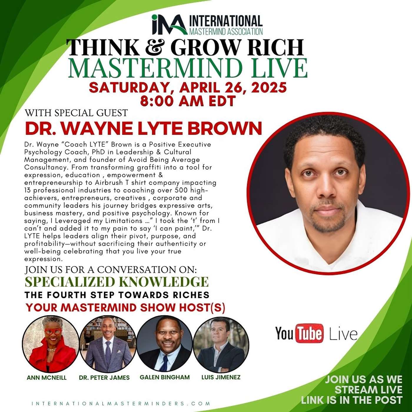 IMA Think & Grow Rich Saturday Show 04.26.2025 episode artwork