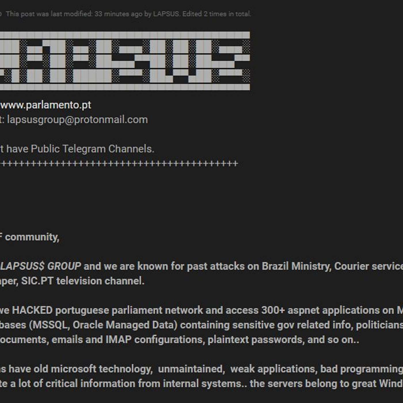 127: The Lapsus$ Group.