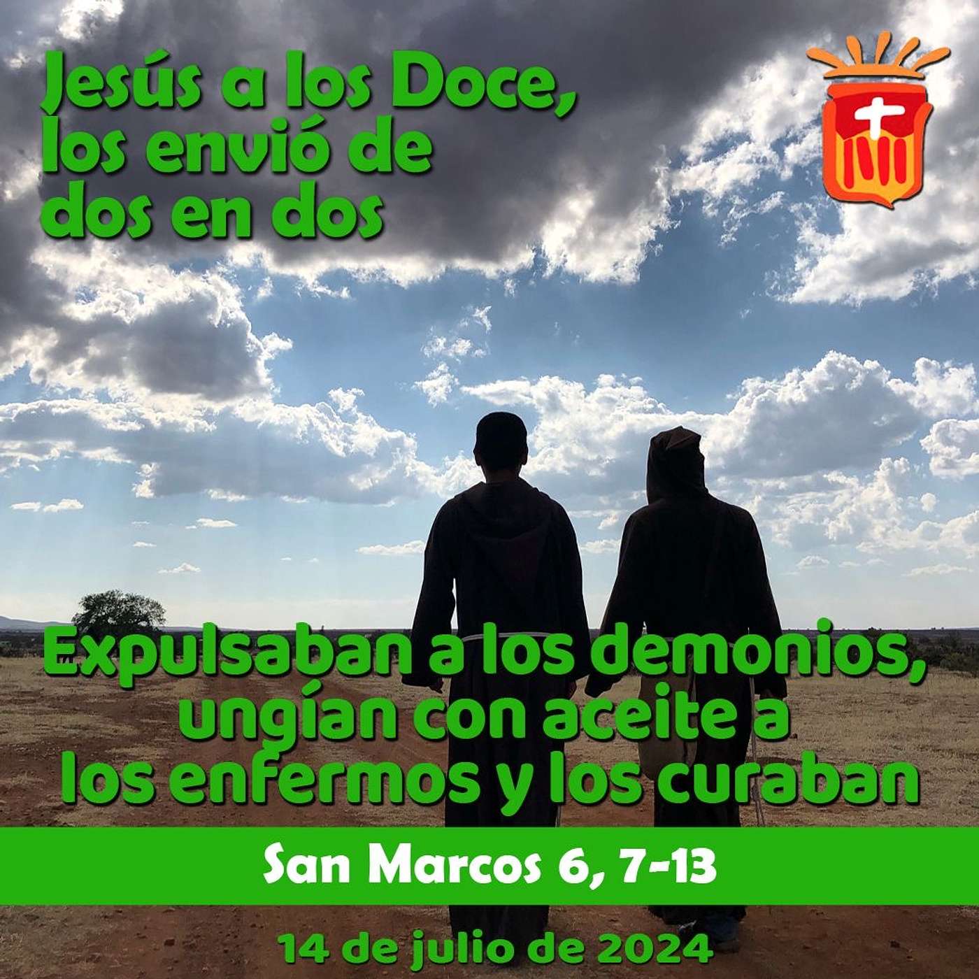 2023-07-14 San Marcos 6, 7-13: Domingo XV Tiempo Ordinario.