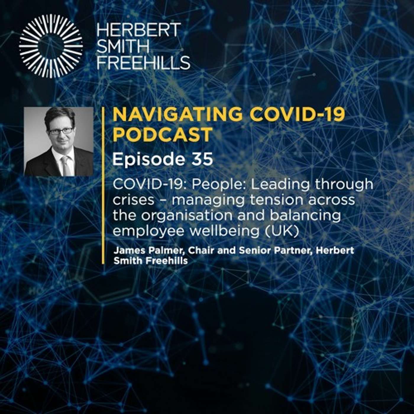EP35 COVID-19: People: Leading through crises: managing tension across the organisation (UK) episode artwork