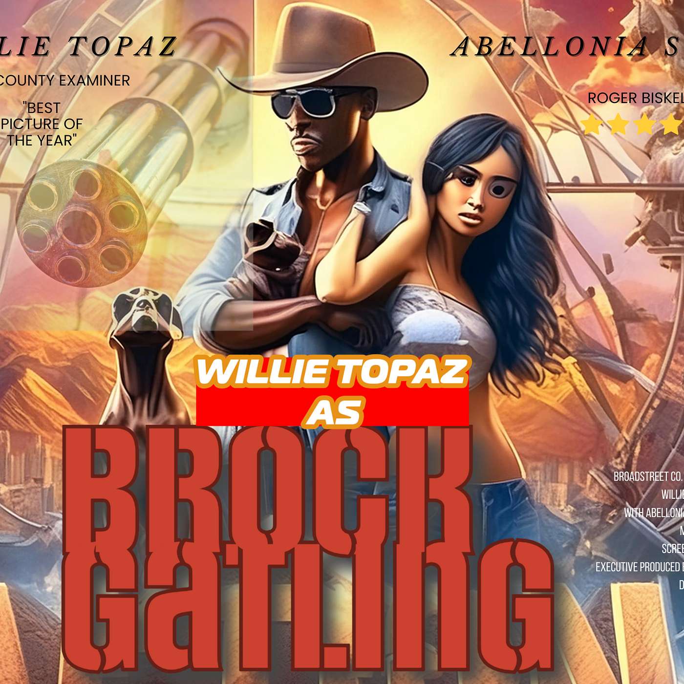 BONUS BRAWN - Brock Gatling Movie Trailer - Starring Willie Topaz