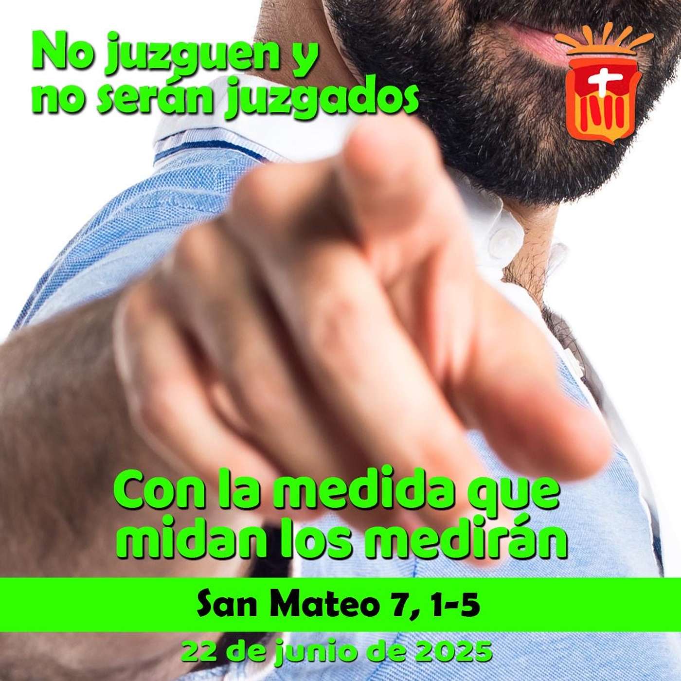 2025-06-23 San Mateo 7, 1-5: Lunes XII Ordinario