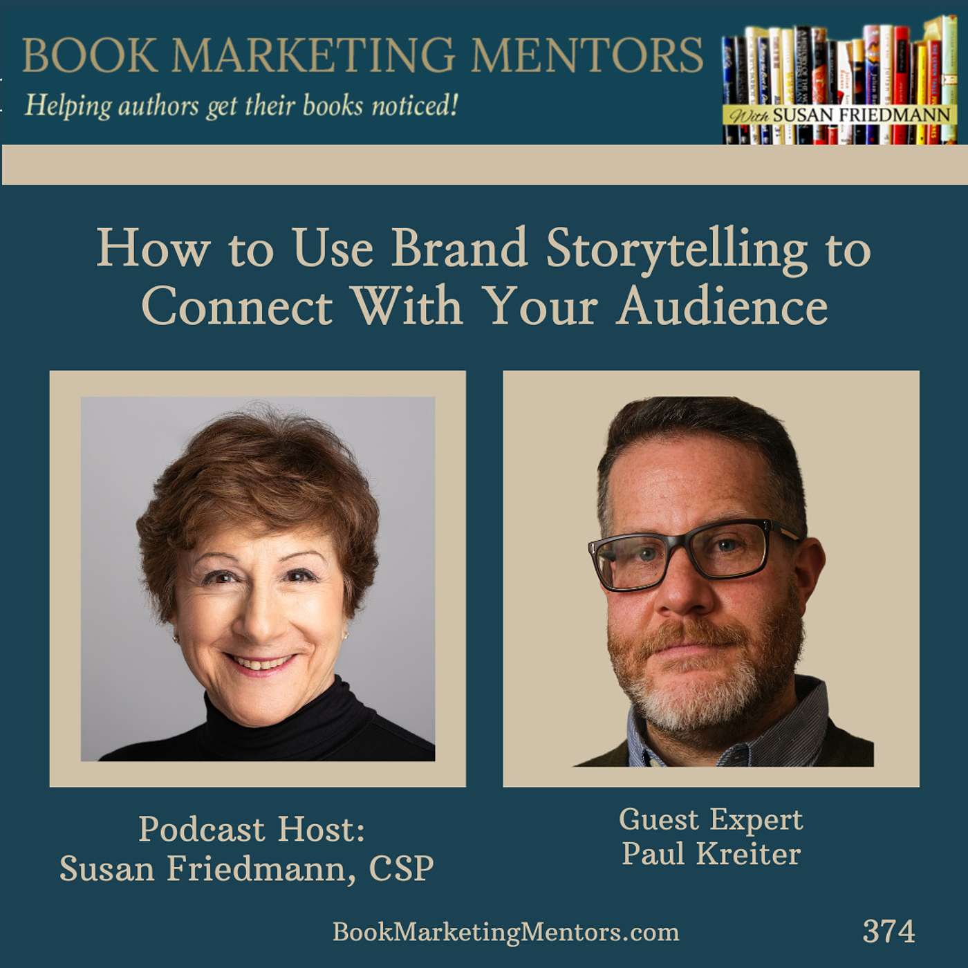 How to Best Use Brand Storytelling to Connect With Your Audience - BM374 - podcast episode cover