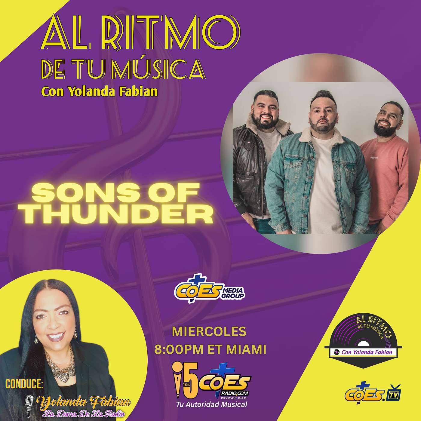 Sons of Thunder en Al Ritmo de tu Música con Yolanda Fabian episode artwork