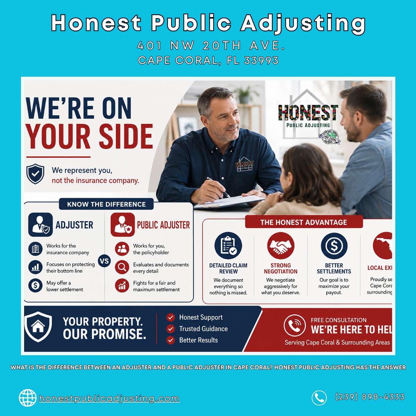 What Is the Difference Between an Adjuster and a Public Adjuster in Cape Coral? Honest Public Adjusting Has the Answer episode artwork