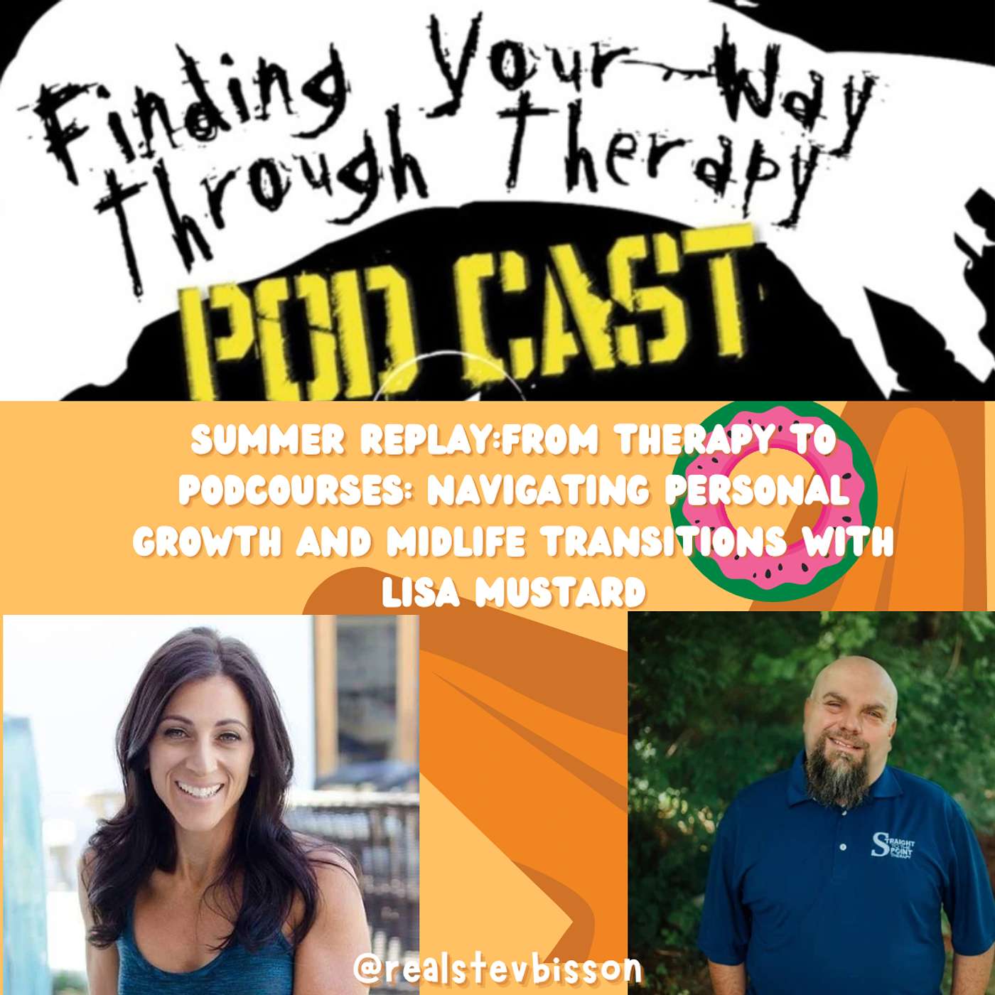 From Therapy to Podcourses: Navigating Personal Growth and Midlife Transitions with Lisa Mustard in Summer Replay episode artwork