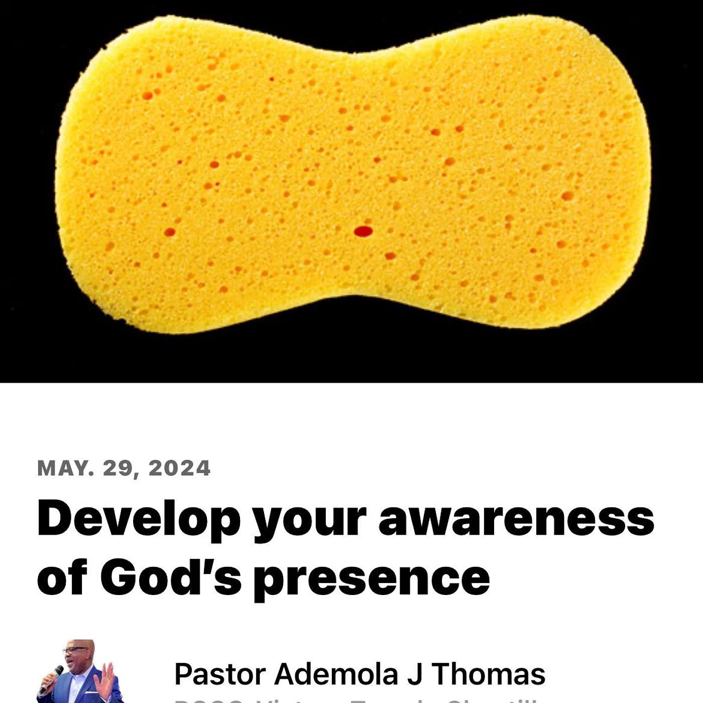 Develop your awareness of God's presence episode artwork