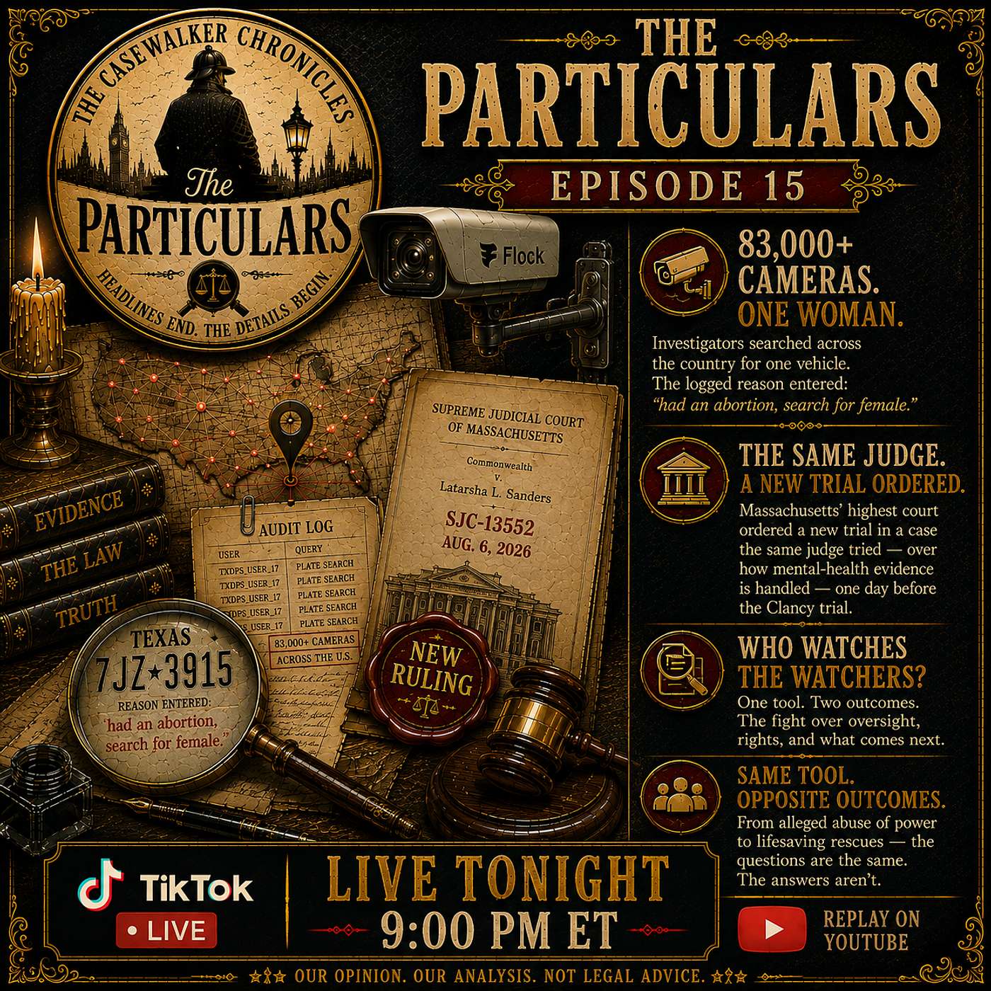 The Clancy "Good Mother" Case, a Warning to the Judge & 83,000 Cameras | The Particulars Ep. 15 episode artwork
