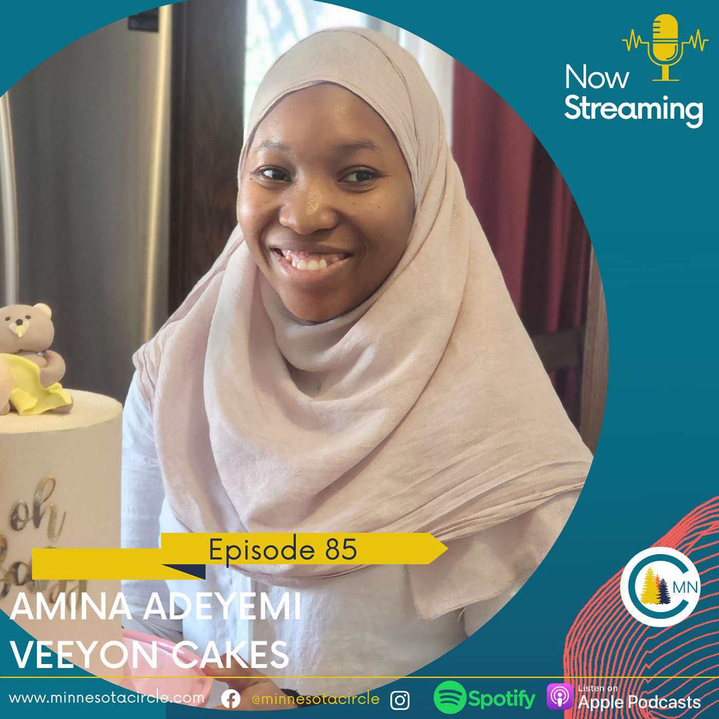 Amina Adeyemi from Veeyon Cakes on Teaching Herself to Bake to Quickly Owning Her Own Baking Business, and How She Is Conquering Her Fears Every Day!