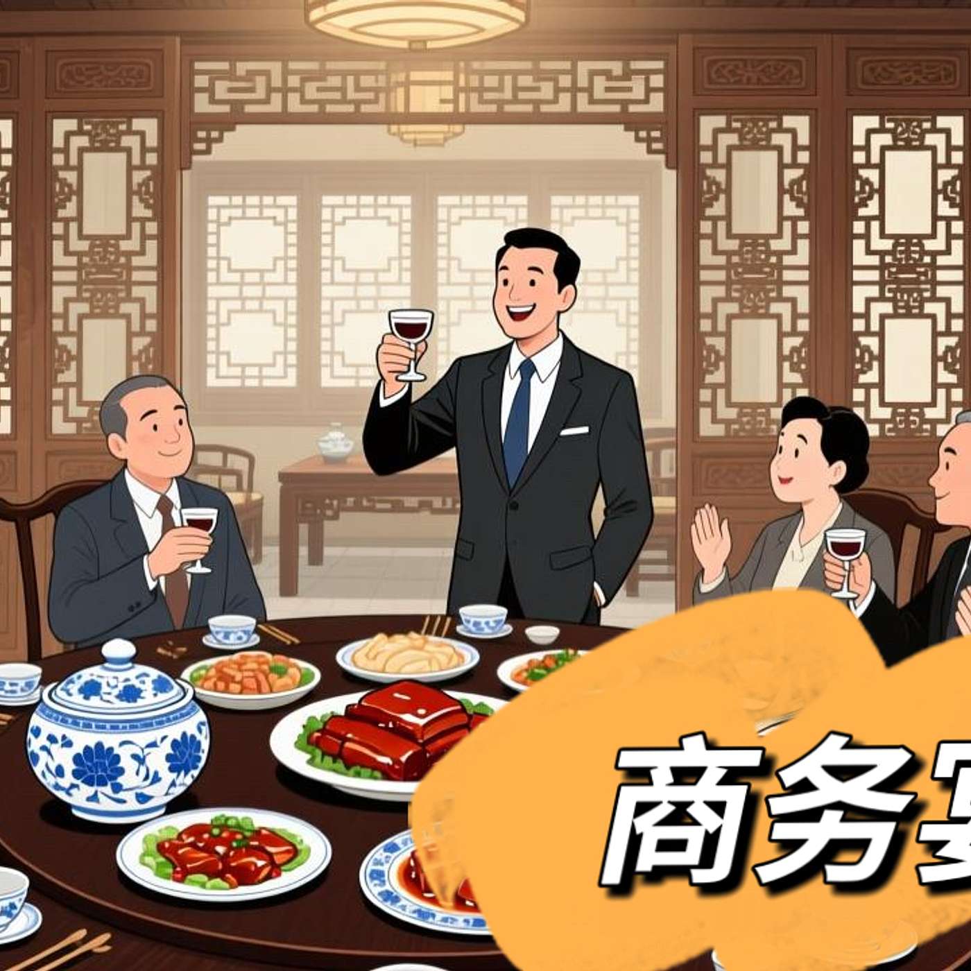 59.【商务汉语 Ep.1】在中国和客户吃饭有多重要？｜Business Dinner Etiette in China（B) episode artwork