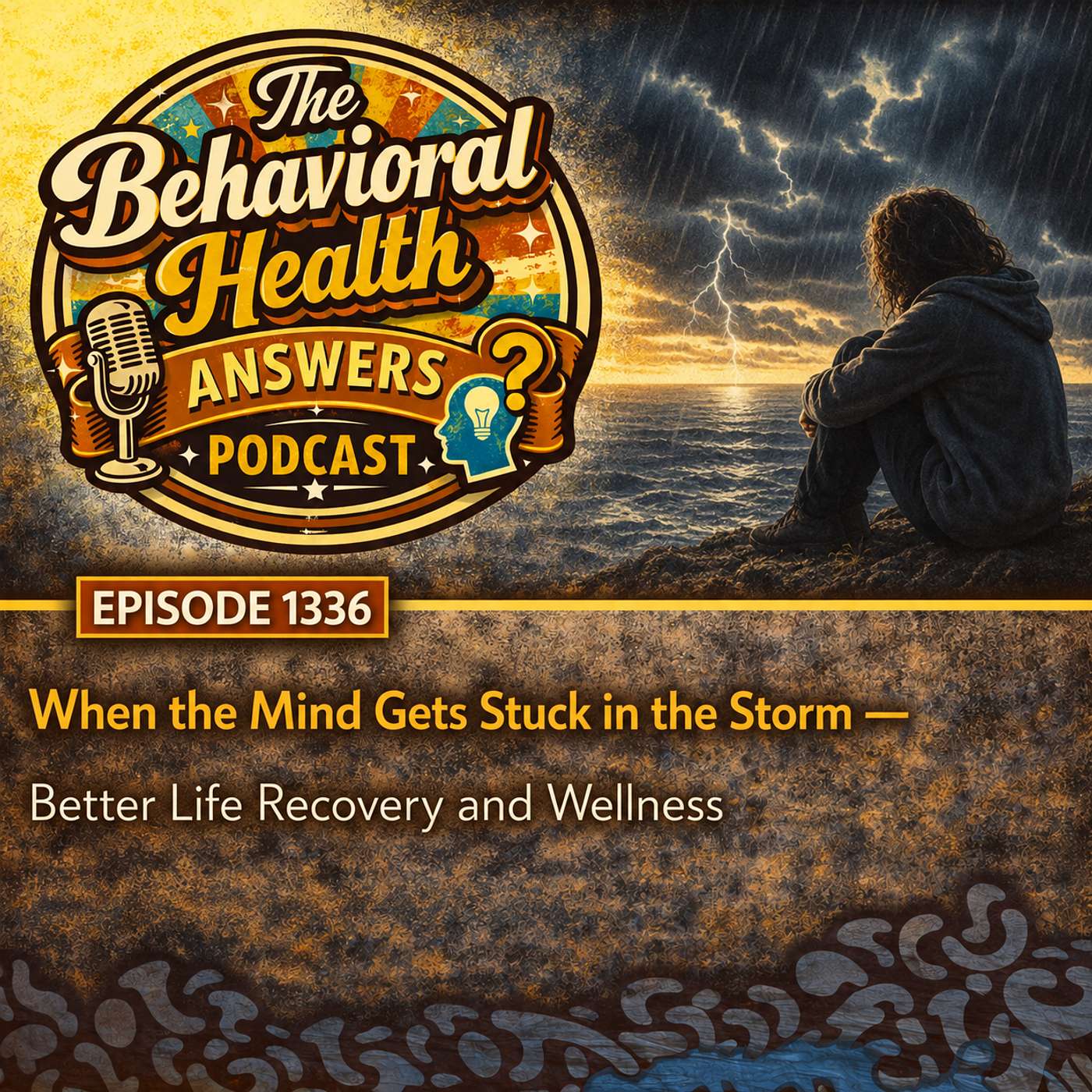Episode 1336: When the Mind Gets Stuck in the Storm | Better Life Recovery and Wellness episode artwork