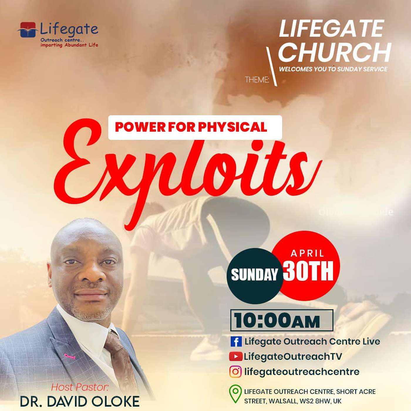 Power for Physical Exploits - Lifegate Church - 30.4.23 episode artwork