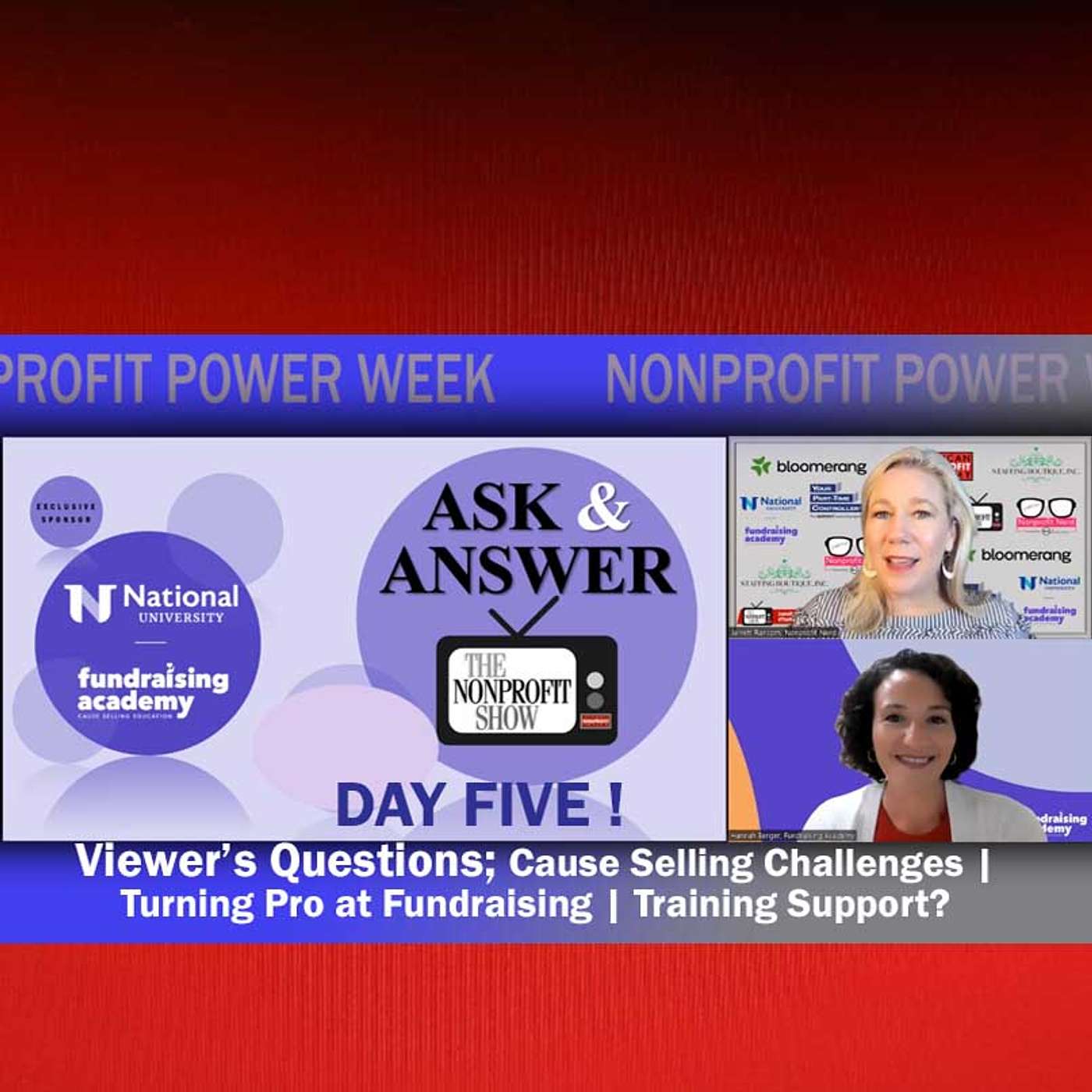 Viewer's Questions! Nonprofit Power Week; Day Five episode artwork