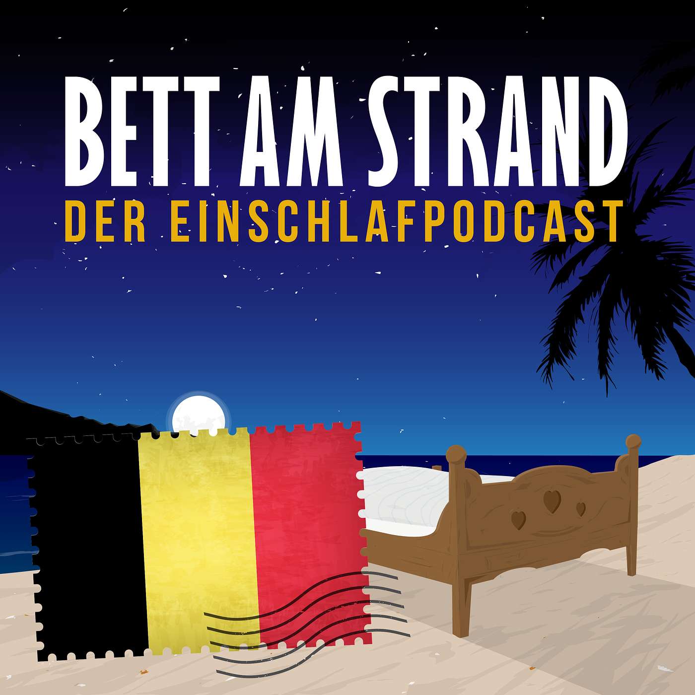 Bett am Strand | Einschlafen zu Reisegeschichten