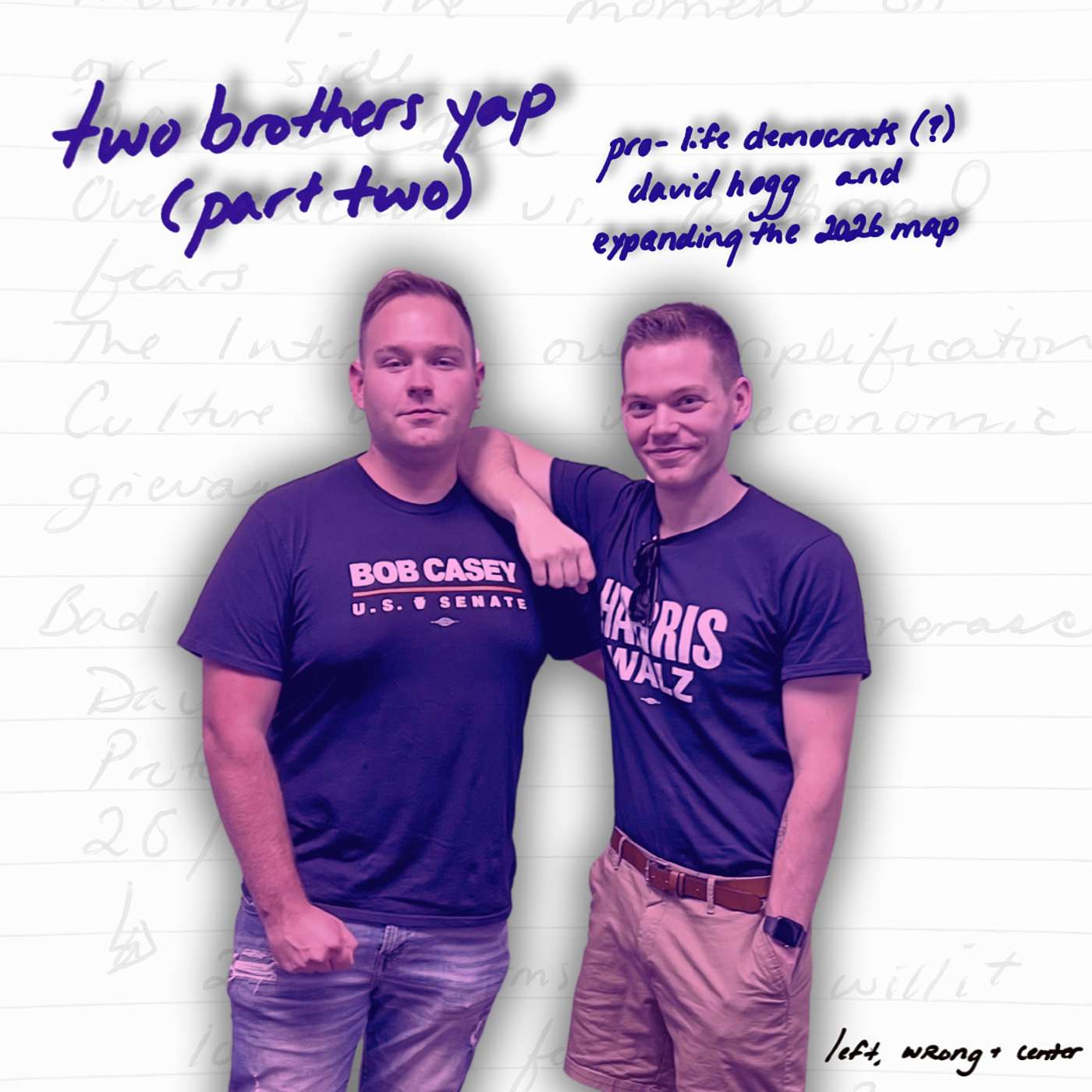 two brothers yap (part 2) - pro-life democrats (?), david hogg, and expanding the 2026 map
