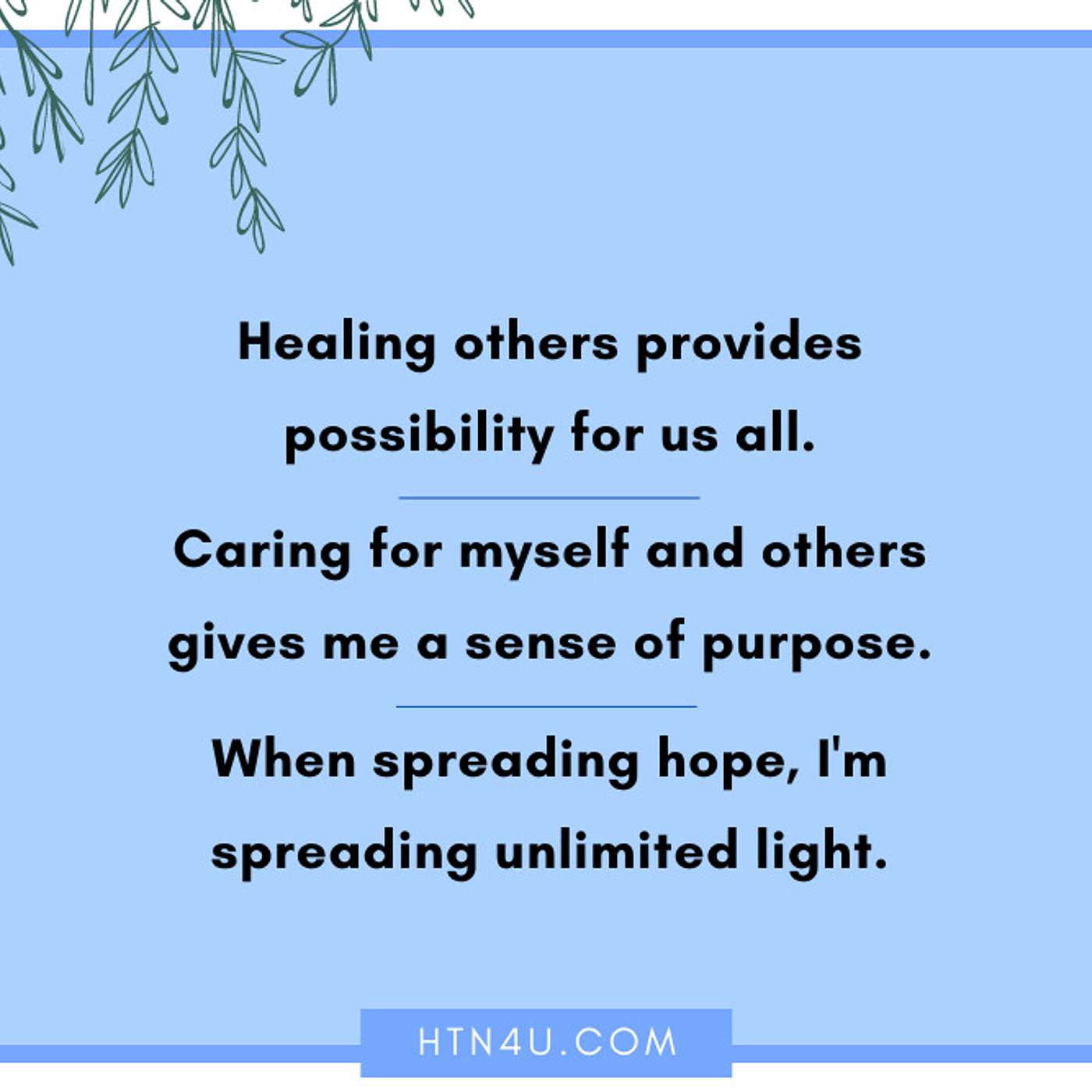 HTN4U Unlimiting Affirmations on Giving #150