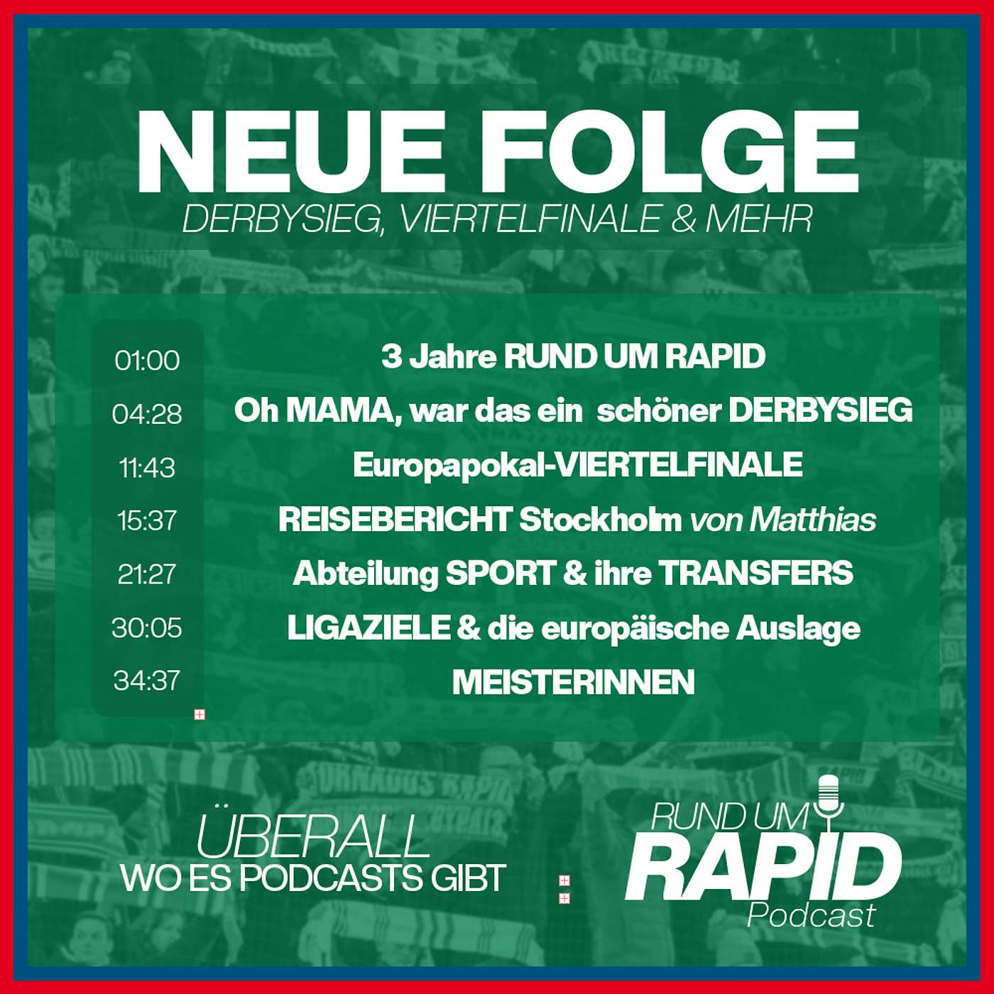 #91 Vom DERBYSIEG übers VIERTELFINALE zu vielem mehr #rundumrapid