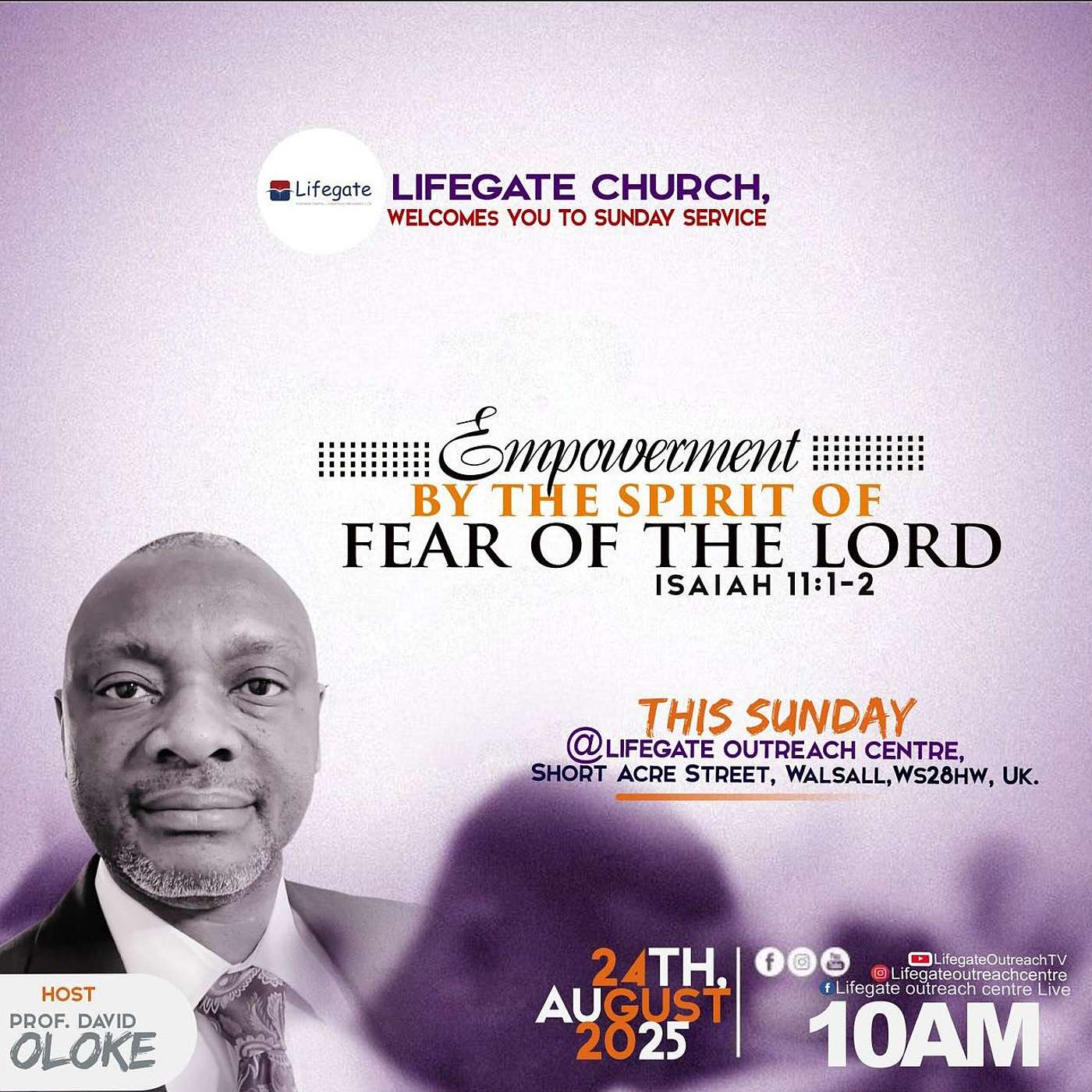 Empowerment by the Spirit of the Fear of the Lord (Session 8) - Lifegate Church - 24.8.25 episode artwork