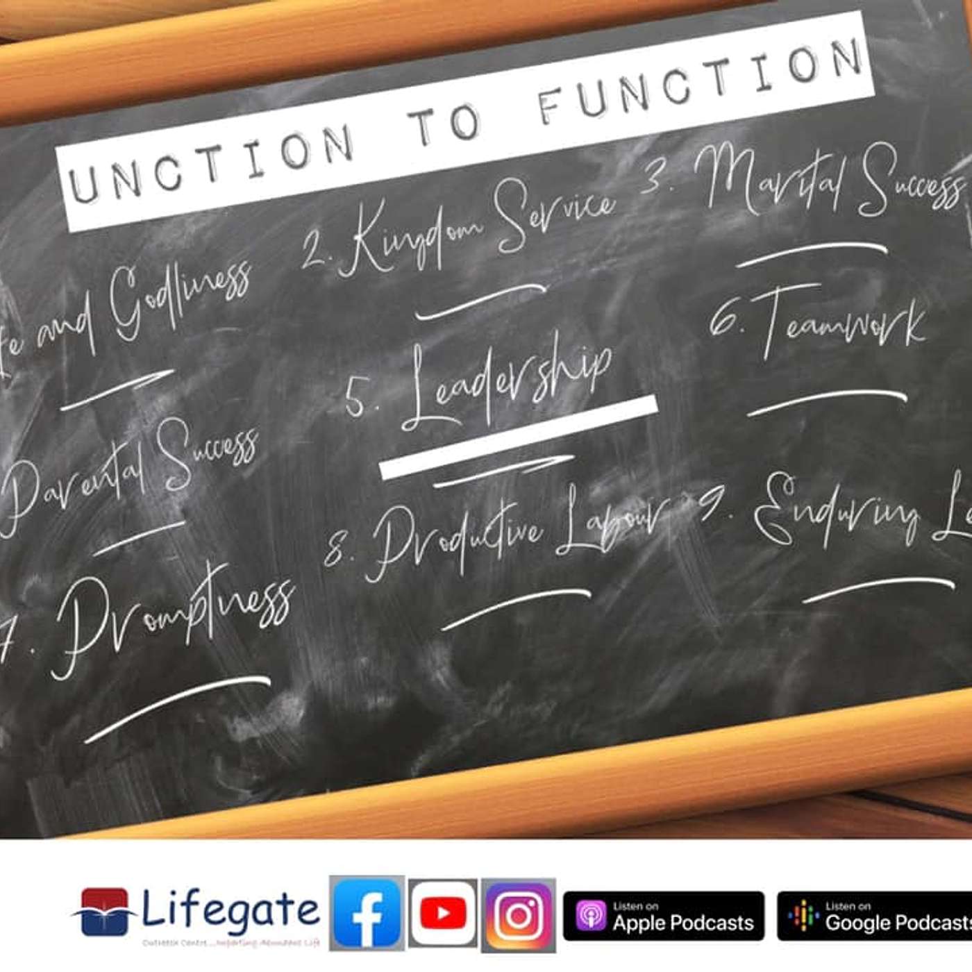 Unction for Leadership (Unction to Function) - Lifegate Church - 3.10.21 episode artwork