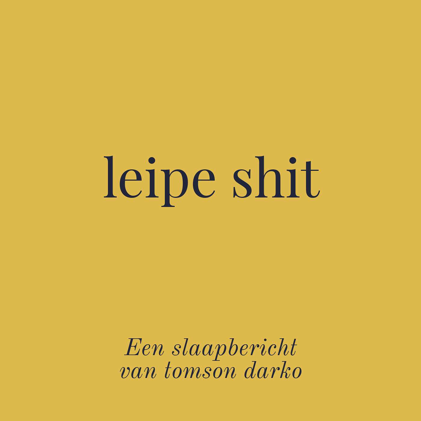 dag 12 - je neemt het te persoonlijk allemaal, terwijl het antwoord gewoon leipe shit is