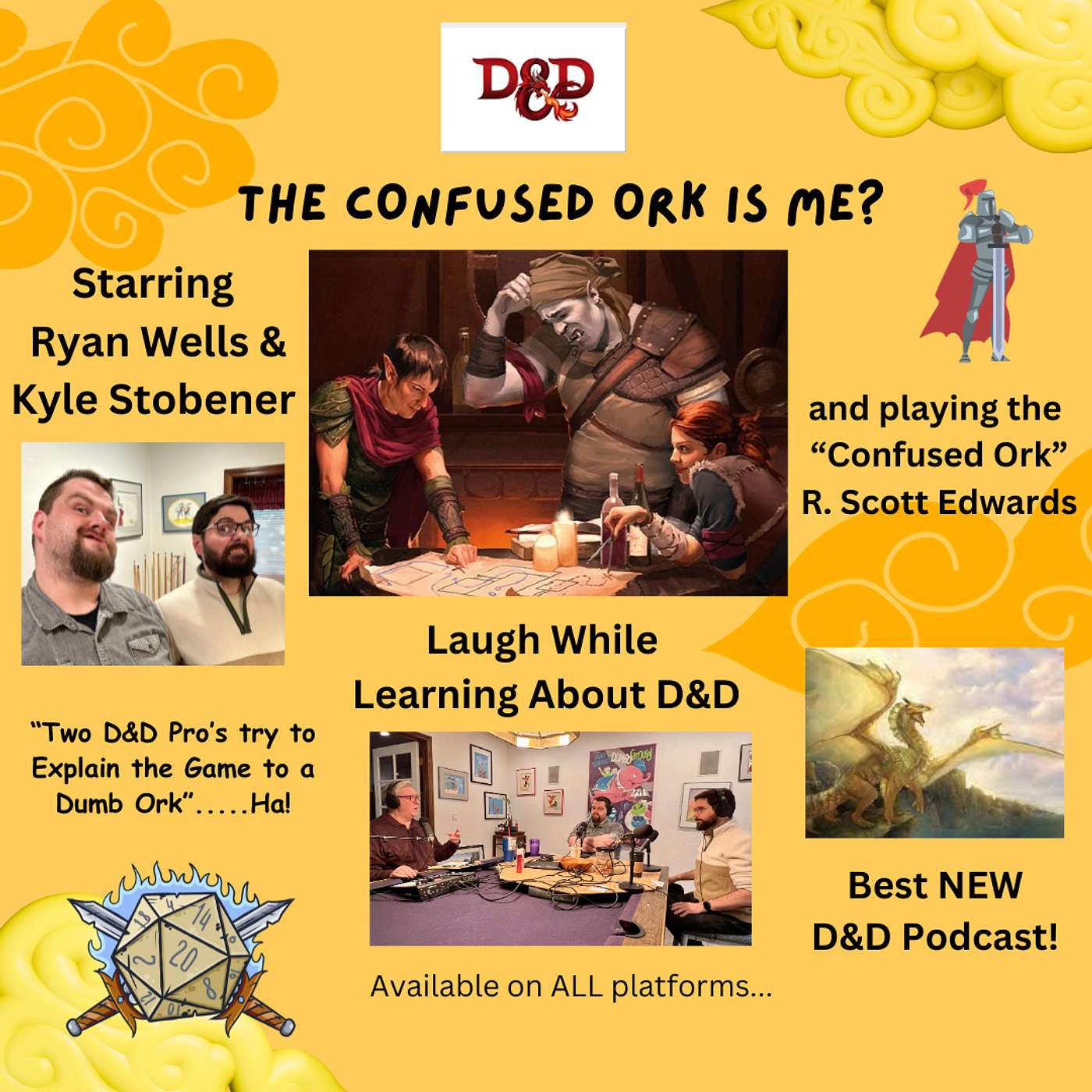 D & D "The Confused Ork is Me!" podcast artwork
