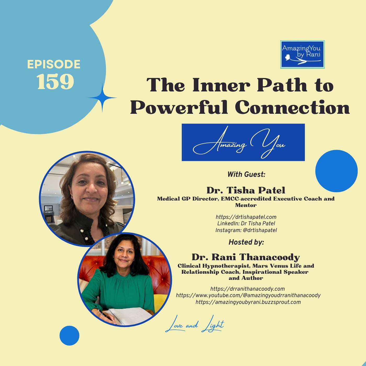 Episode 159: The Inner Path to Powerful Connection with Dr Tisha Patel episode artwork
