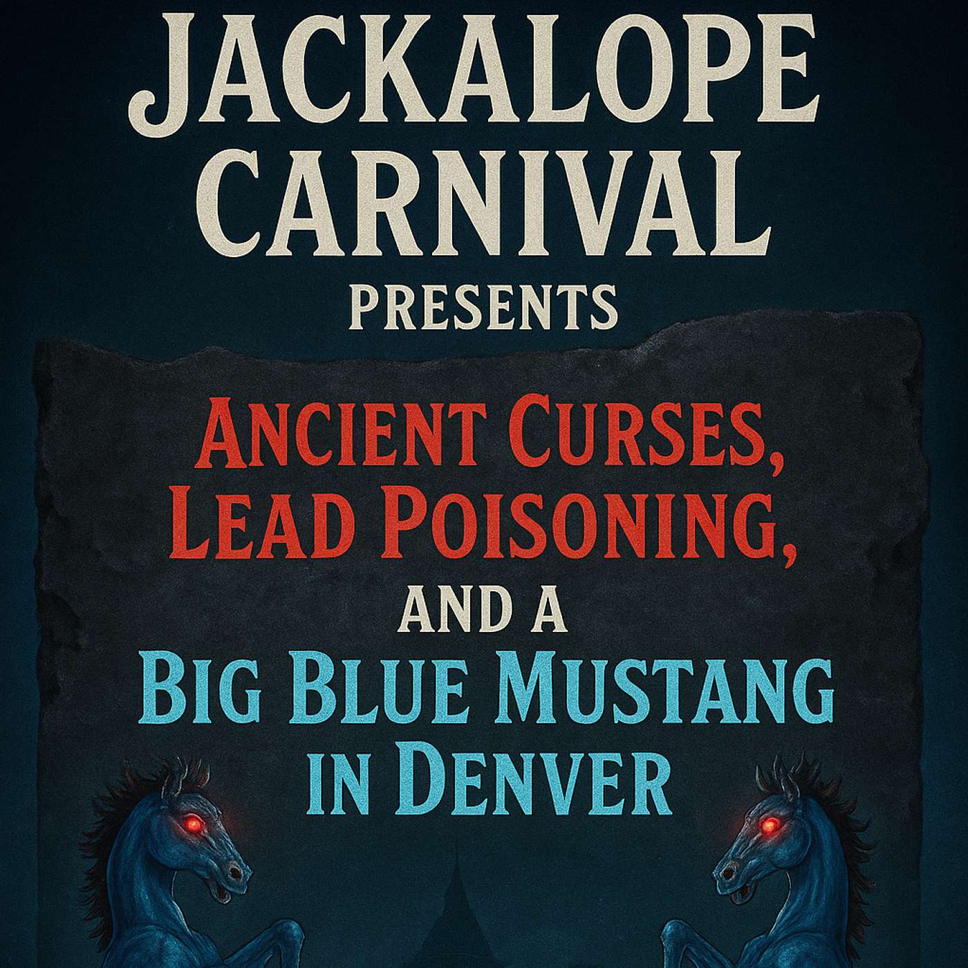 Ancient Curses, Lead Poisoning and a Big Blue Mustang in Denver