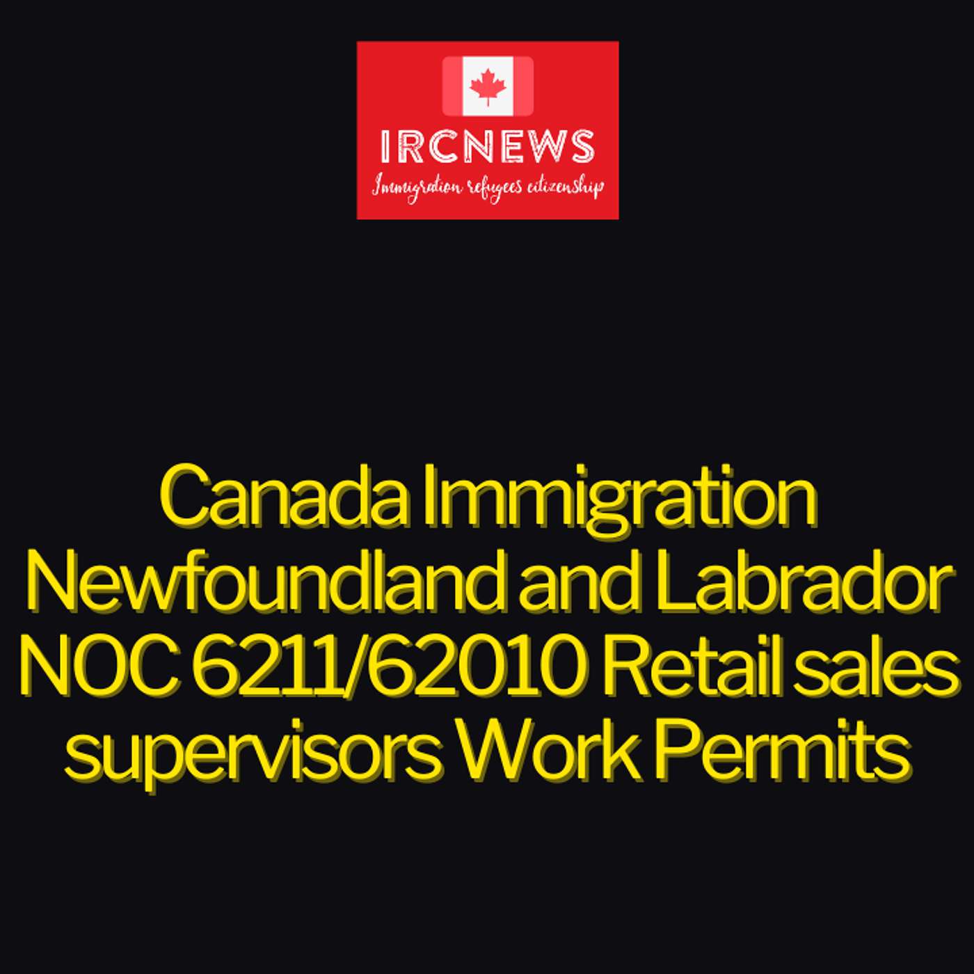 Canada Immigration Newfoundland and Labrador NOC 6211/62010 Retail sales supervisors Work Permits episode artwork