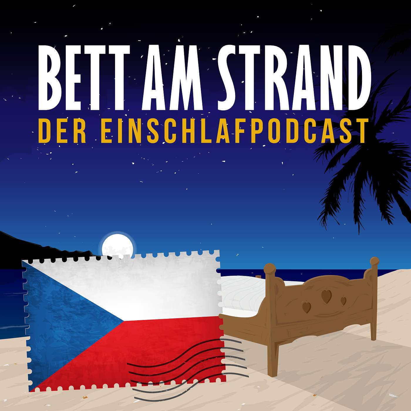 Bett am Strand | Einschlafen zu Reisegeschichten