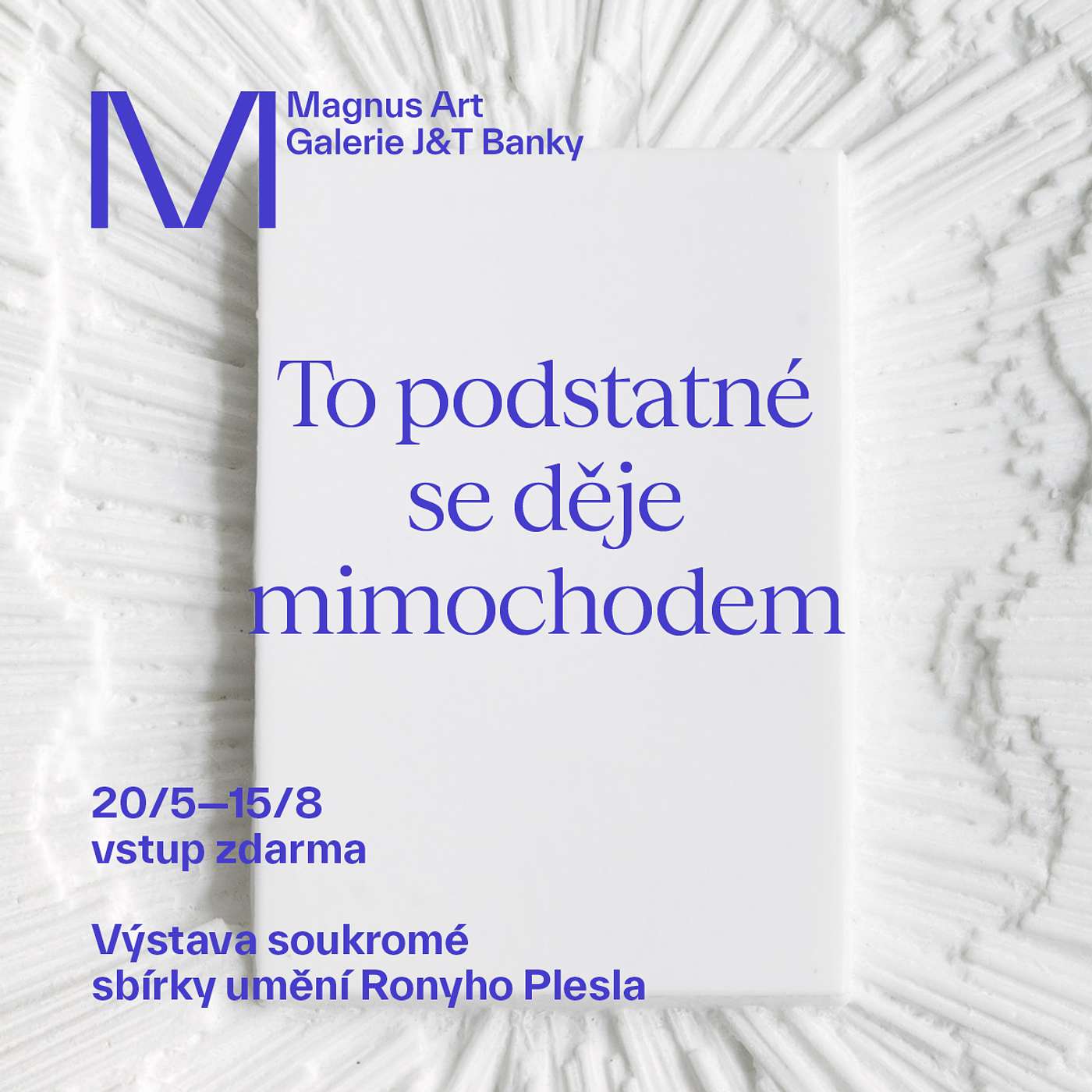 Art Talks: S Ronym Pleslem o výstavě To podstatné se děje mimochodem episode artwork