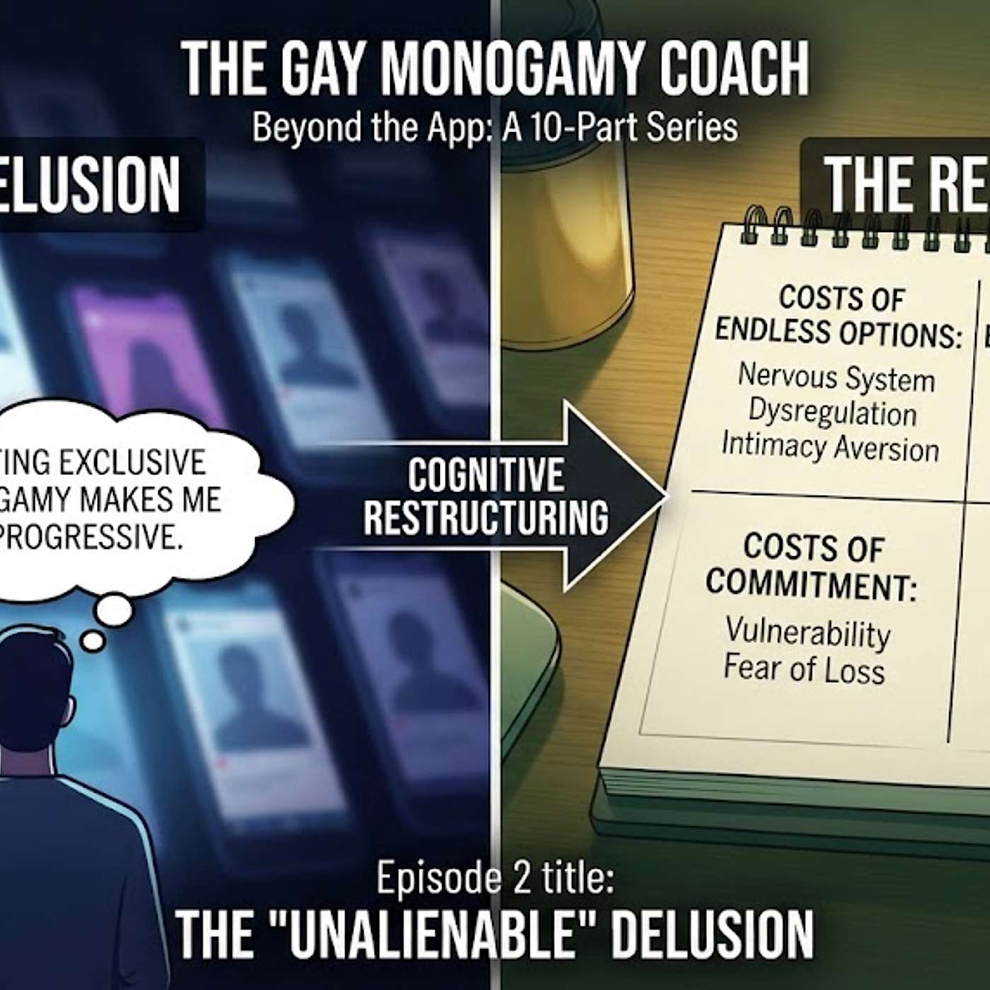 Episode 2: The “Unalienable” Delusion: Why midlife gay men still feel guilty for wanting monogamy