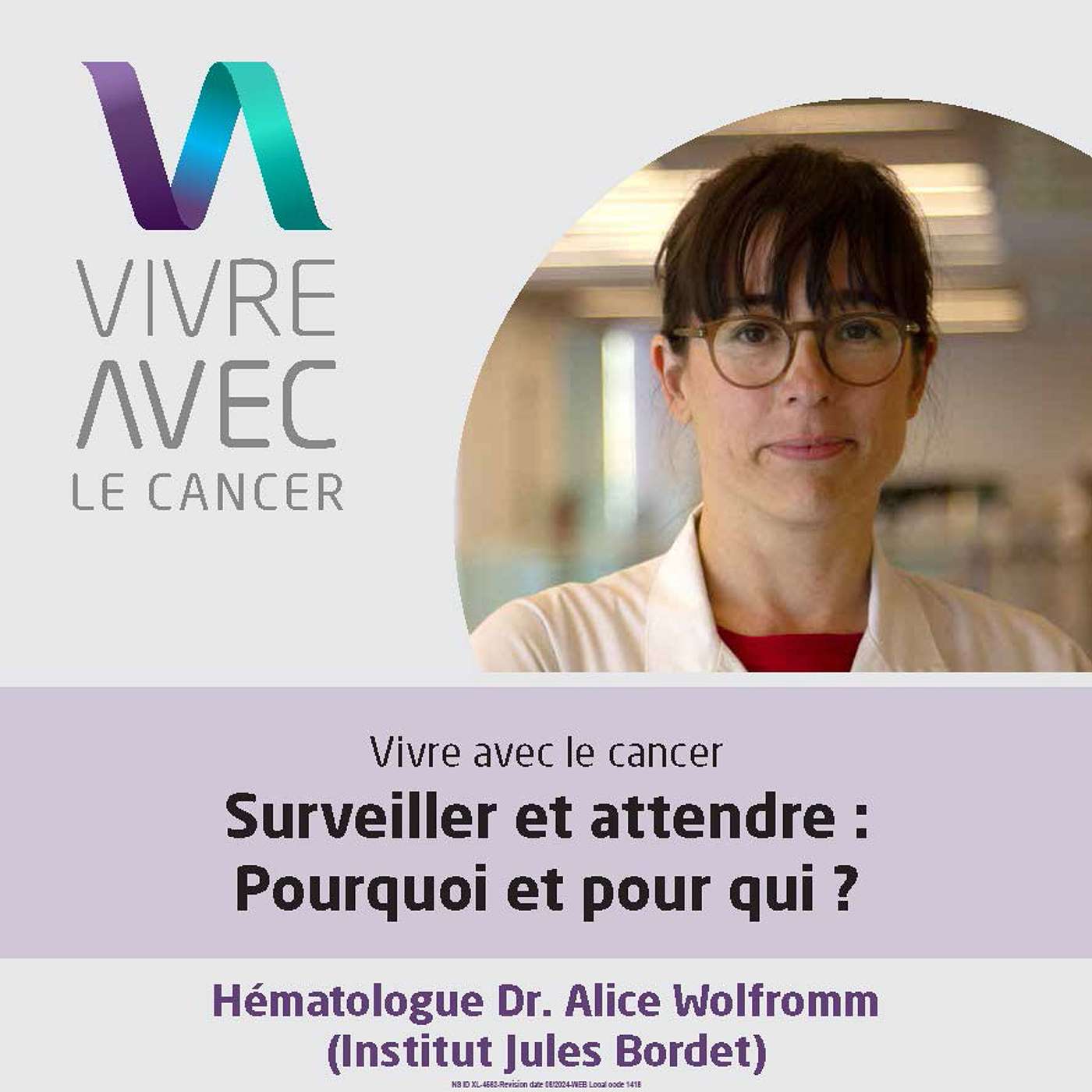 Vivre avec le cancer: Surveiller et attendre: Pourquoi et pour qui? episode artwork