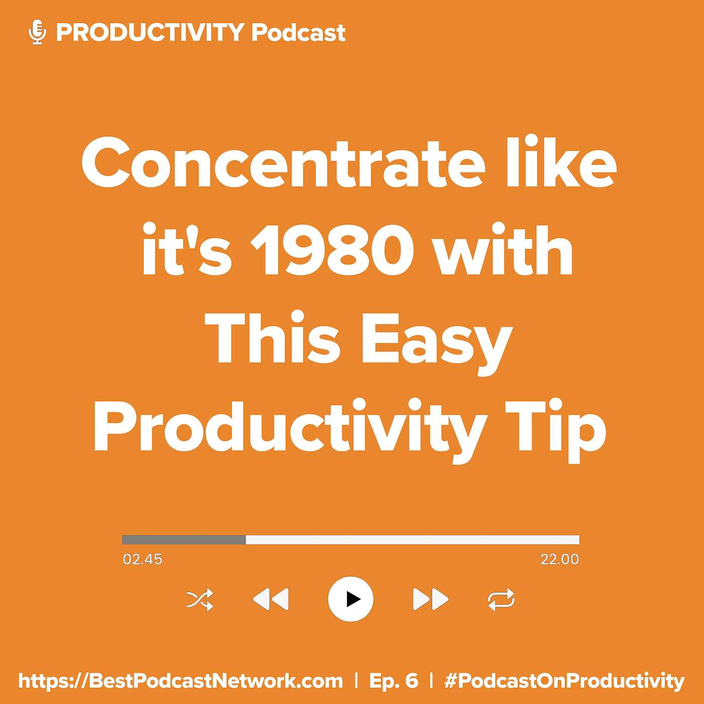 Concentrate like it's 1980 with this Easy Productivity Tip