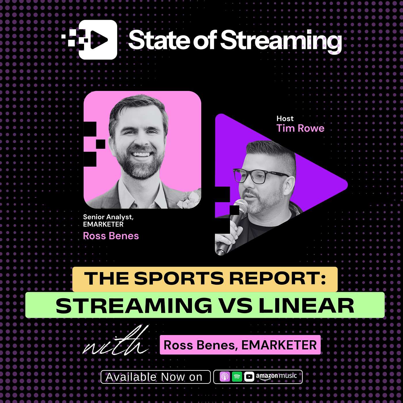 The Sports Report: Streaming vs Linear with Ross Benes, Senior Analyst @ EMARKETER