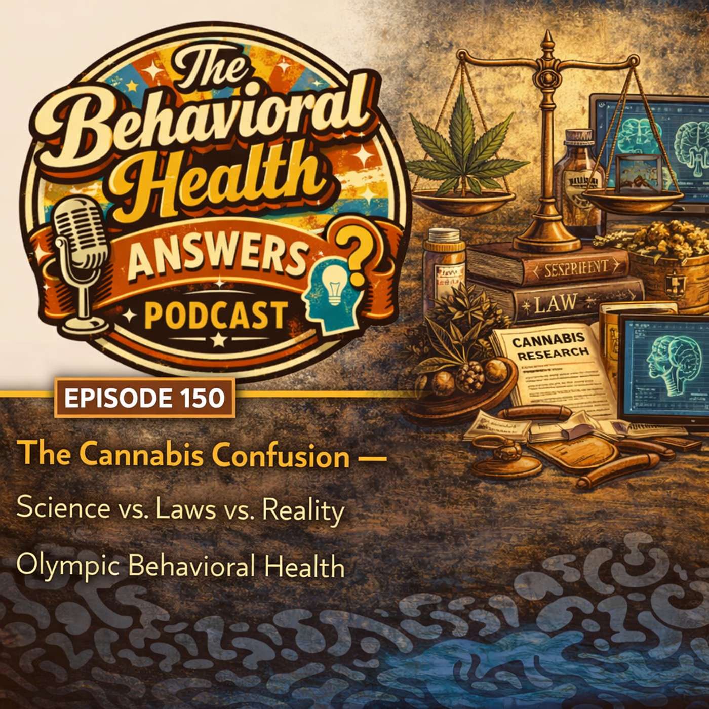 Episode 150: The Cannabis Confusion - Science vs. Laws vs. Reality | Olympic Behavioral Health episode artwork