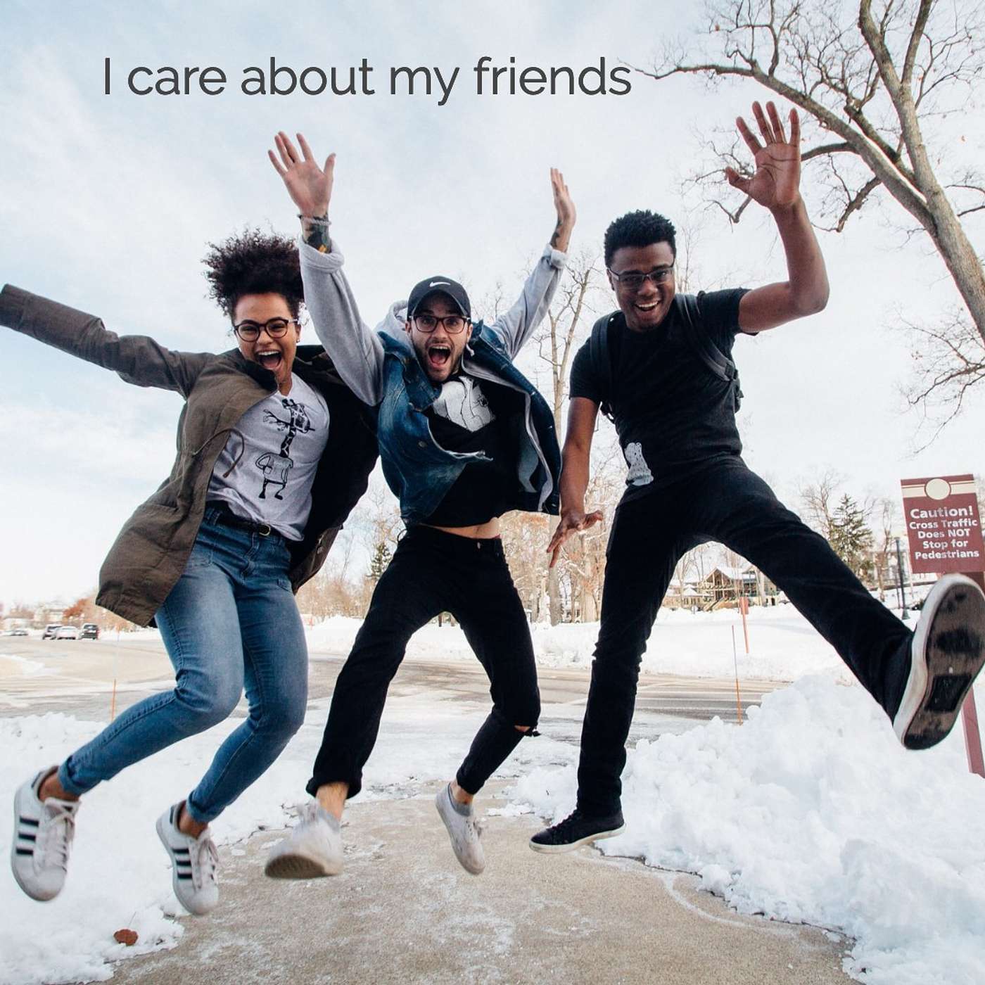 #342 I care about my friends episode artwork