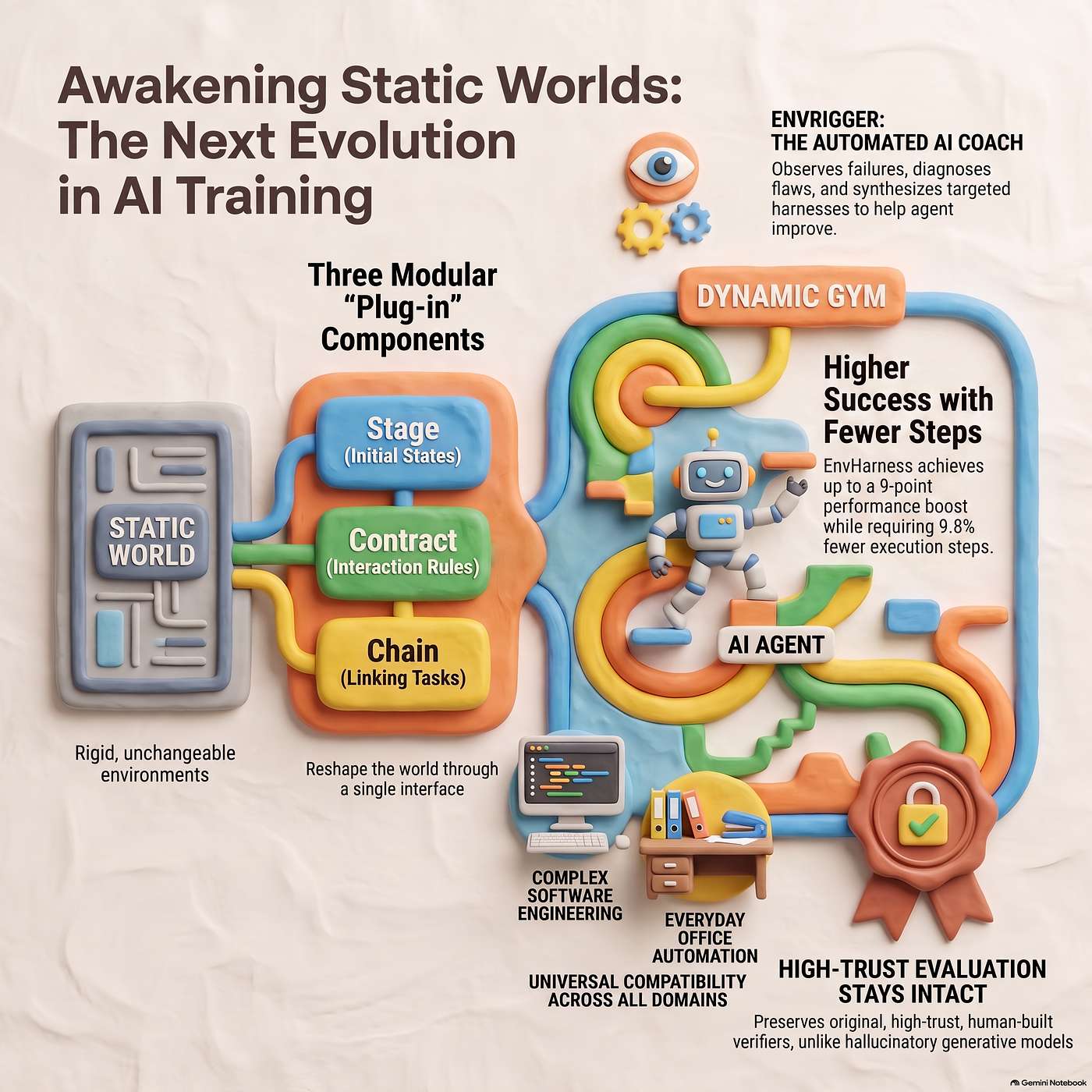 EnvHarness: Awakening Static Worlds for Agent Learning