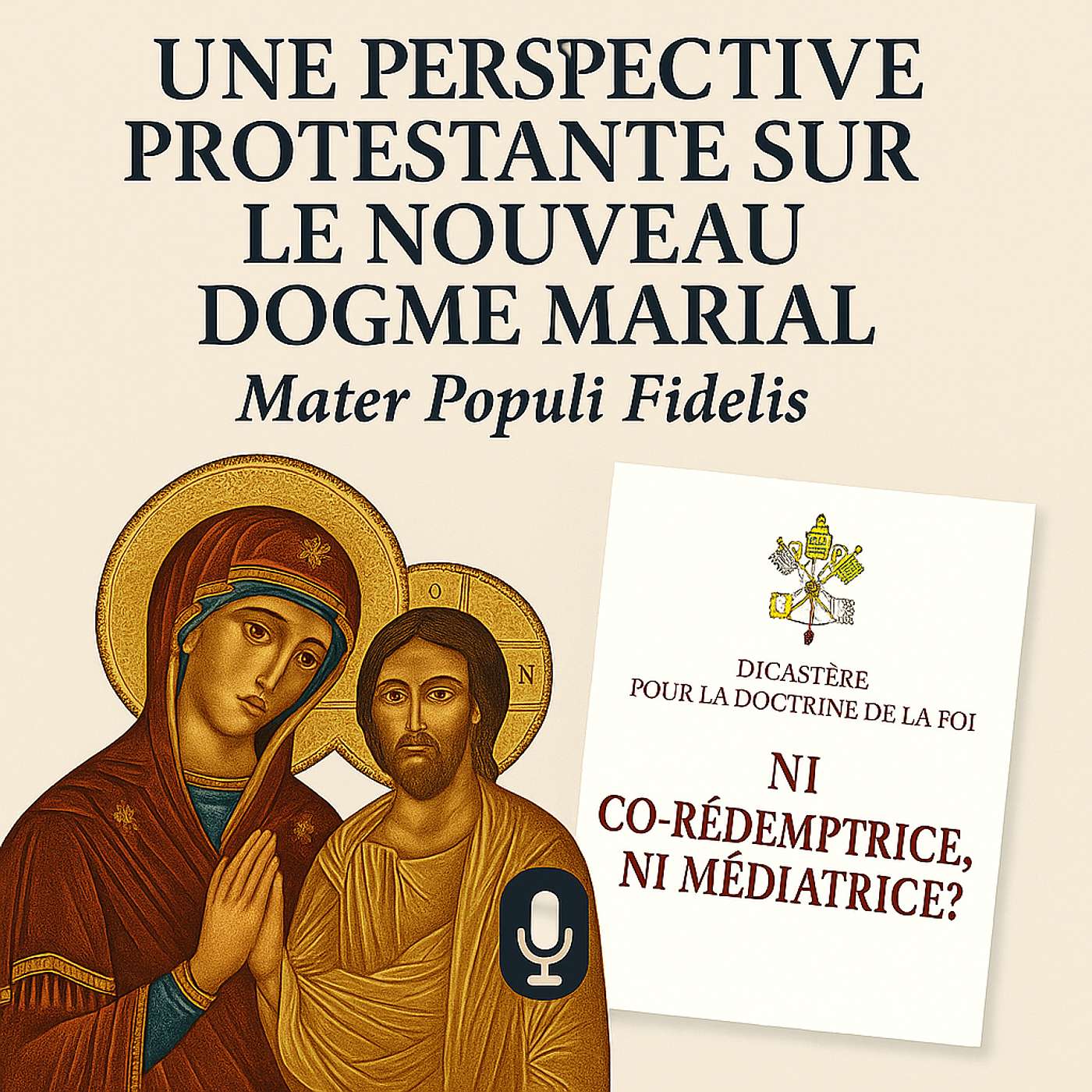194 : Ni co-rédemptrice ni co-médiatrice ? Une perspective protestante sur le nouveau document Mater Populi Fidelis