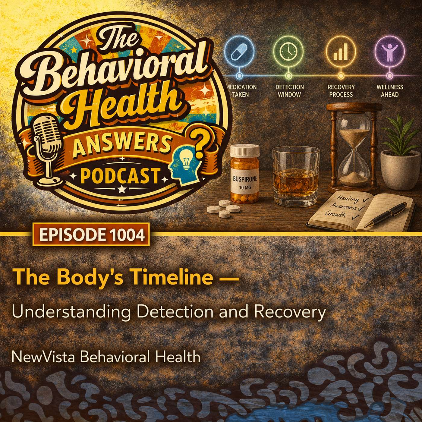 Episode 1004: The Body's Timeline - Understanding Detection and Recovery | NewVista Behavioral Health episode artwork