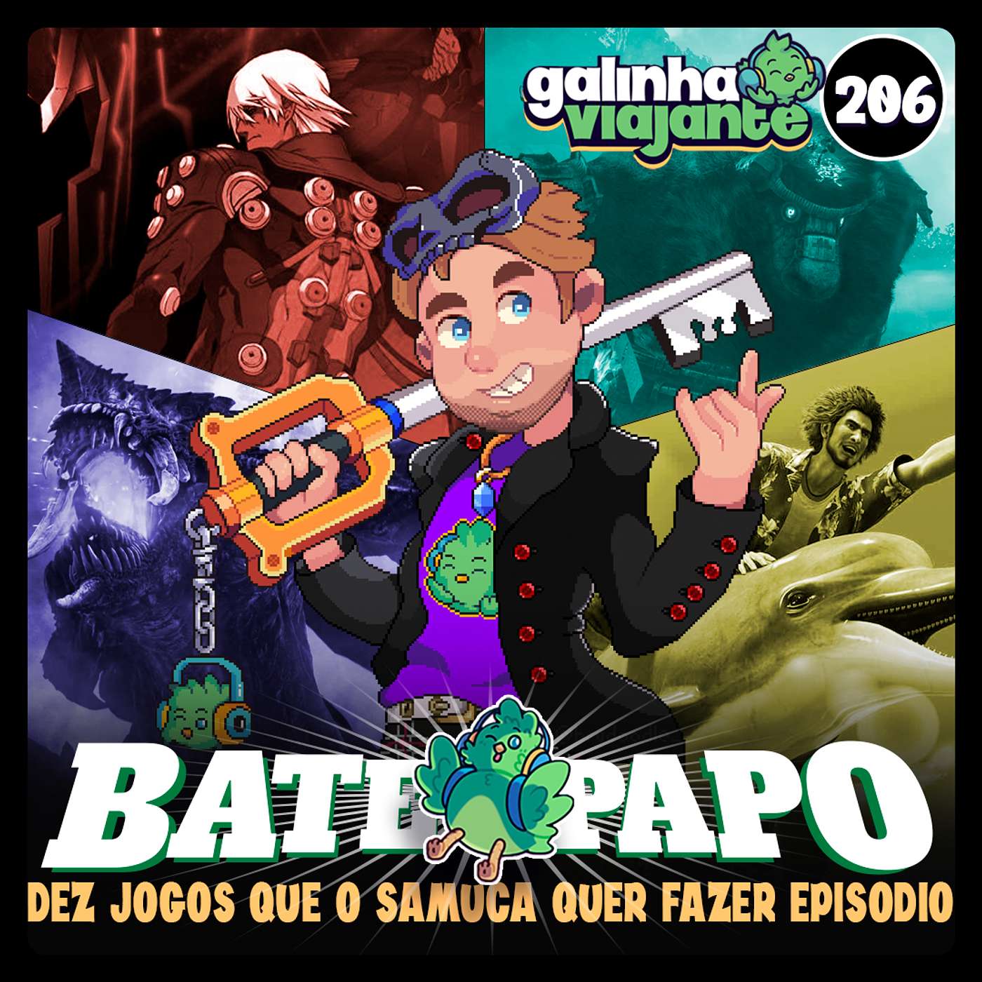 GV#206: BP - Top 10 Jogos Que o Samuca Quer Fazer Episódio no Galinha