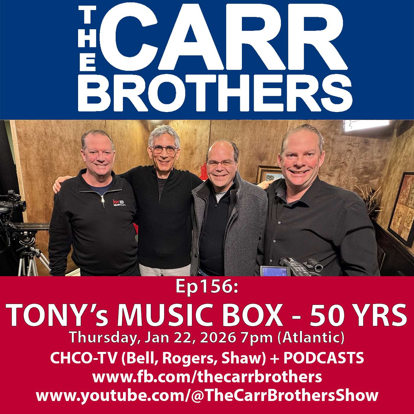 Ep156: Tony's Music Box - The Carr Brothers Show (Jan 22/26) episode artwork
