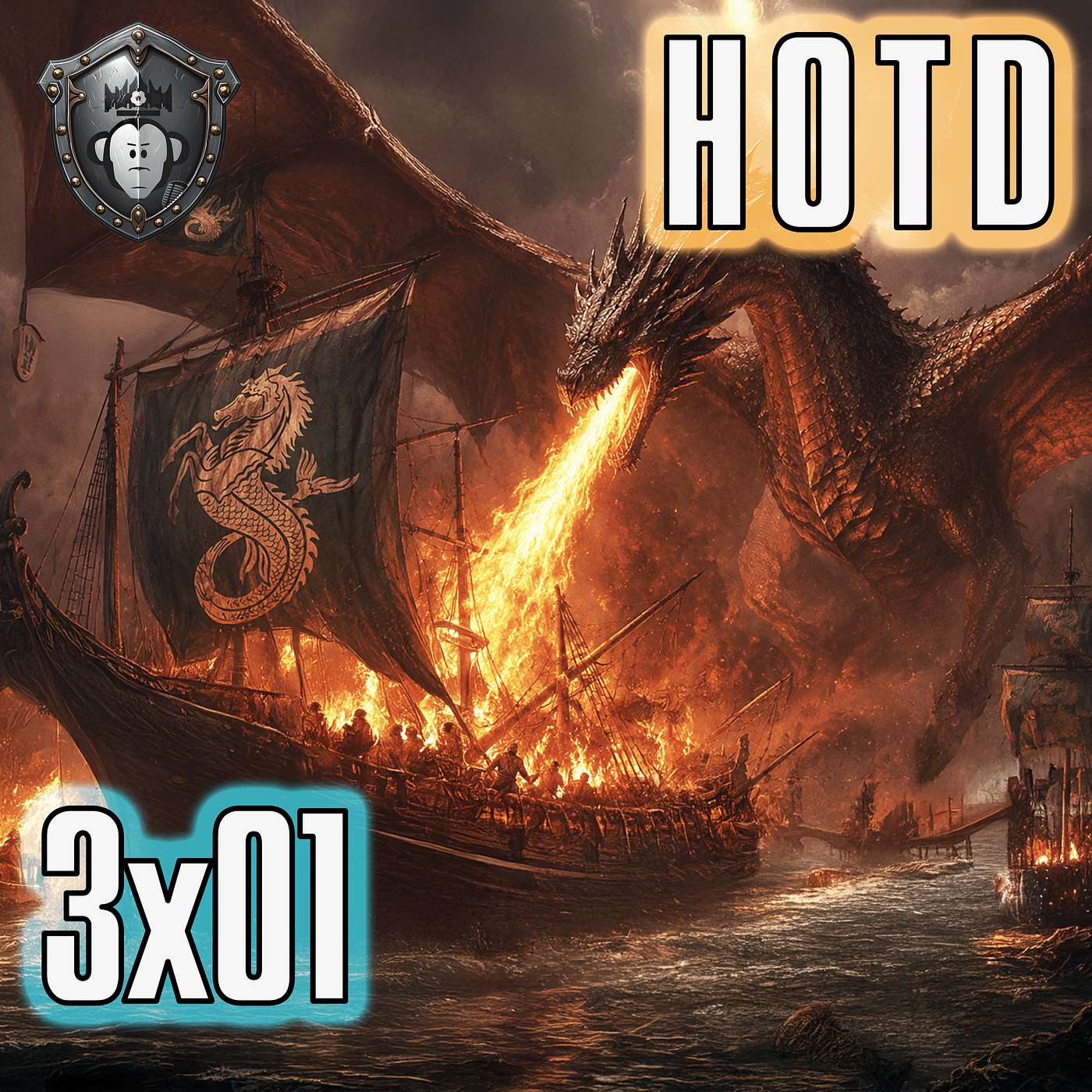 HOTD T3x01: La guerra por fin comenzó - Salt and Sea, Fire and Blood episode artwork