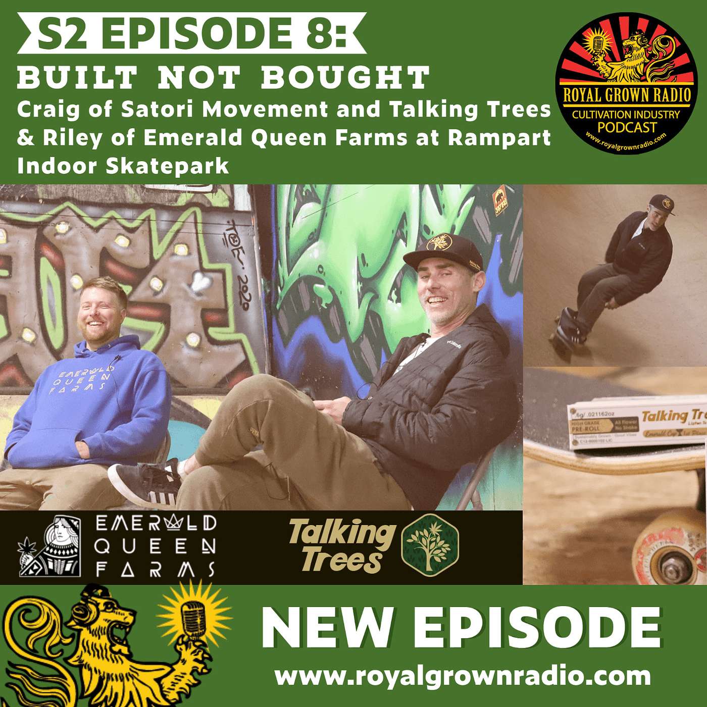 Built not Bought Interview with Craig Nejedly/ Satori Movement, Talking Trees, etc. and Riley Morrison/Emerald Queen Farms, Rampart Skate Park, etc.