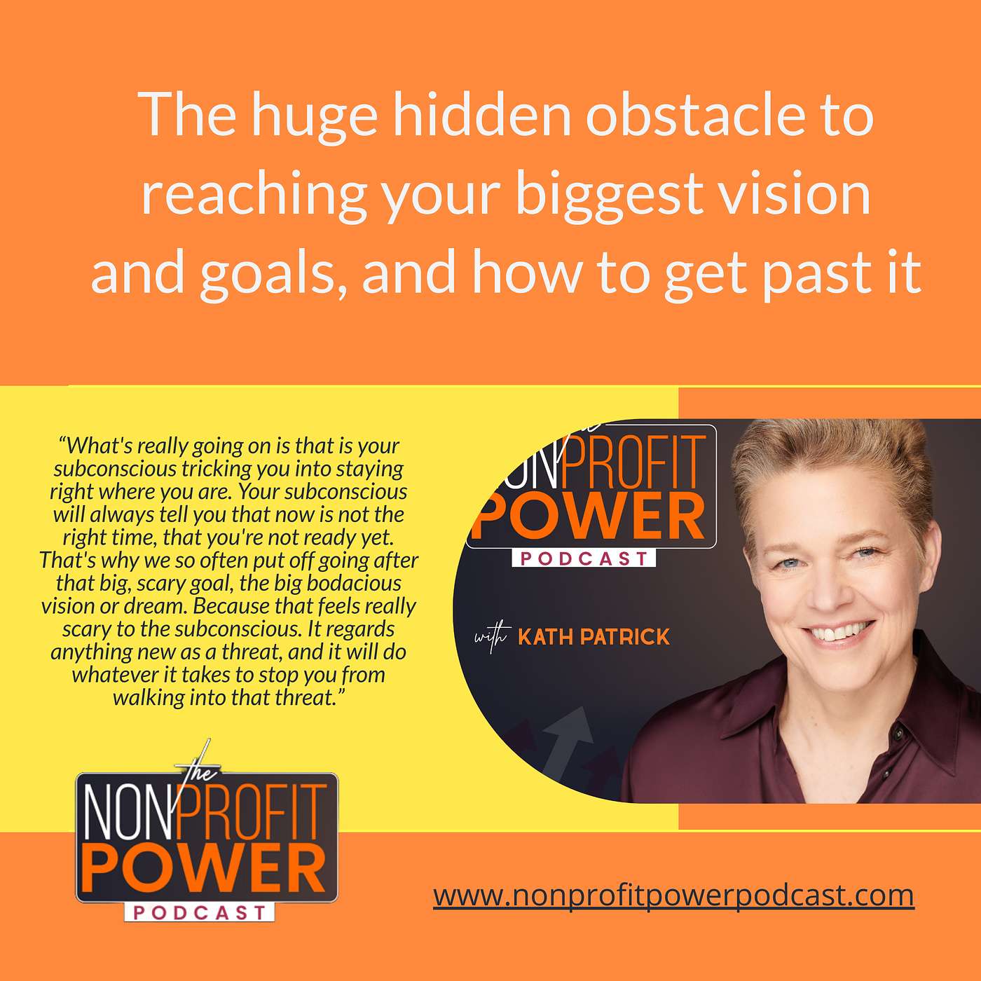 The Huge Hidden Obstacle to Reaching Your Biggest Vision and Goals, and How to Get Past It episode artwork