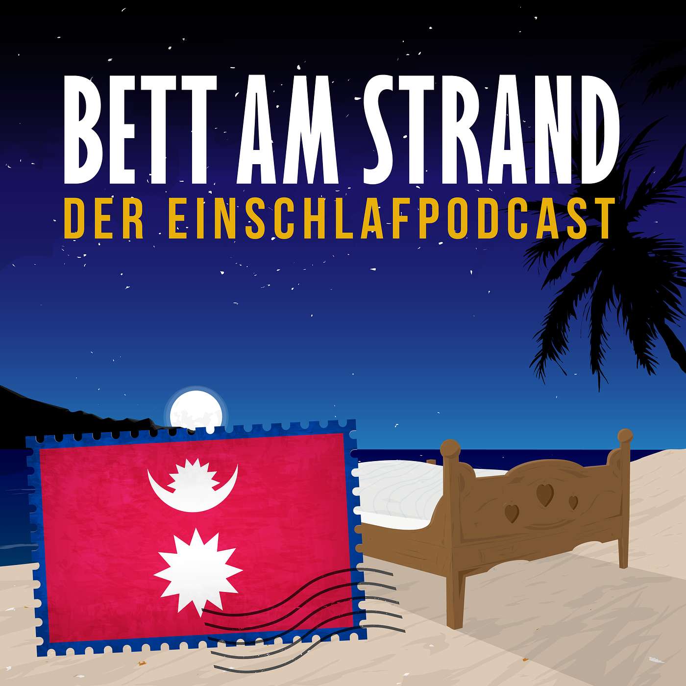 Bett am Strand | Einschlafen zu Reisegeschichten