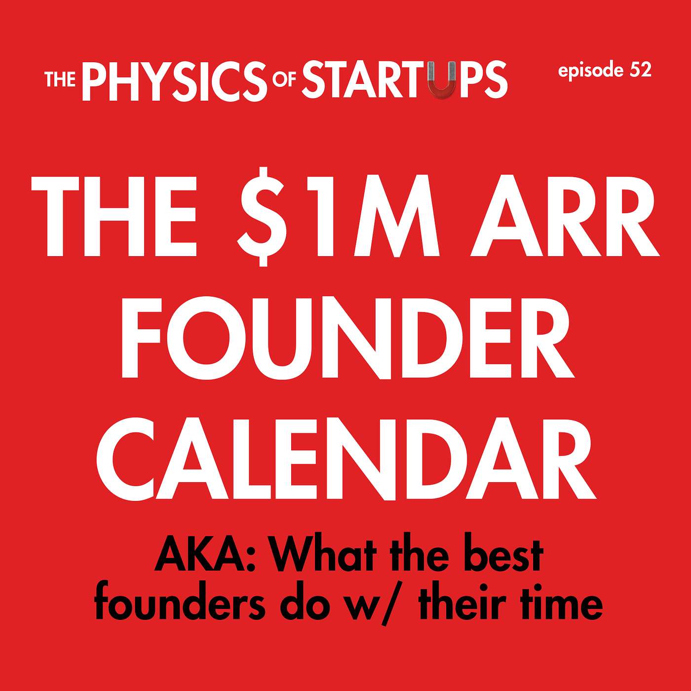 The $1M ARR founder calendar