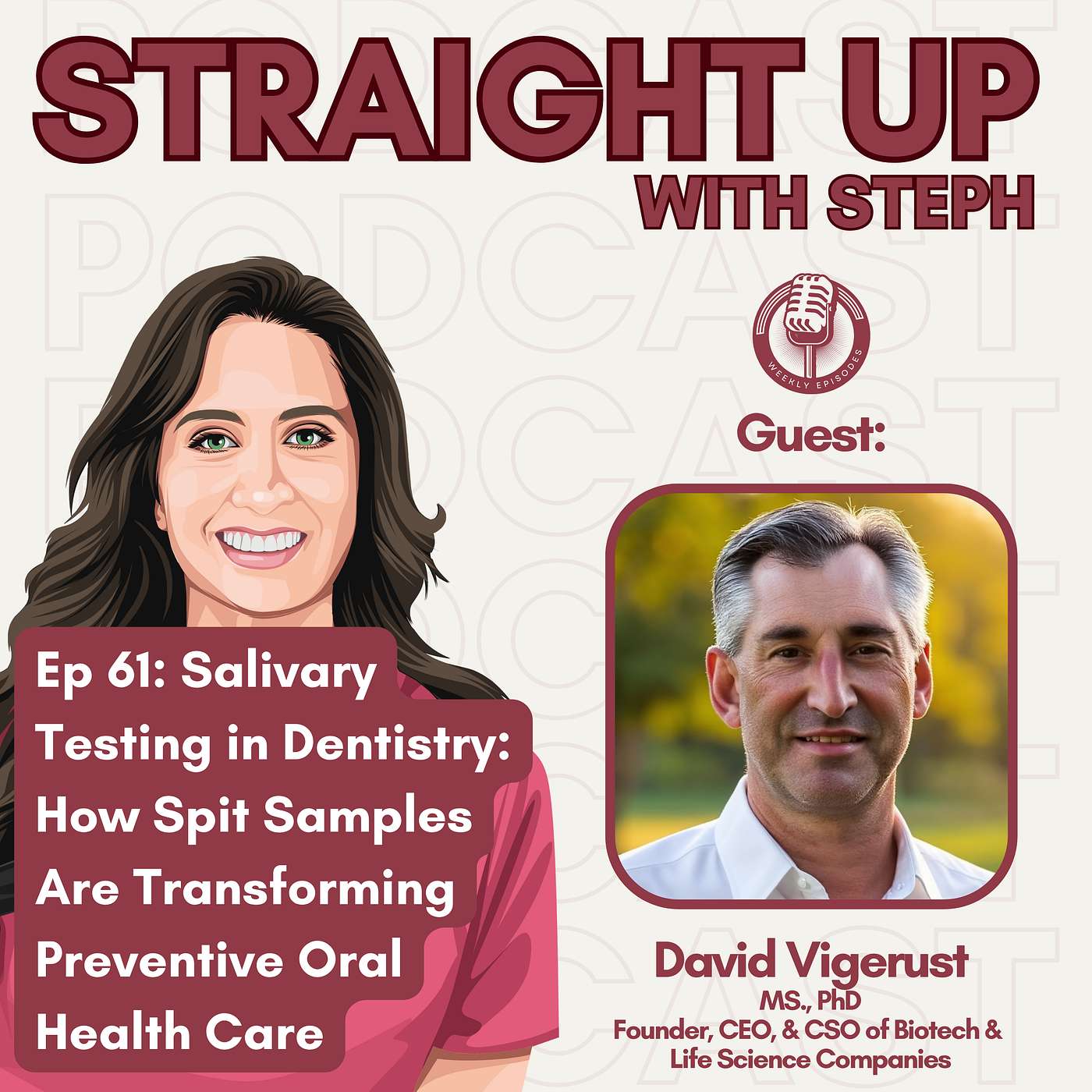 Ep 61: Salivary Testing in Dentistry: How Spit Samples Are Transforming Preventive Oral Health Care episode artwork